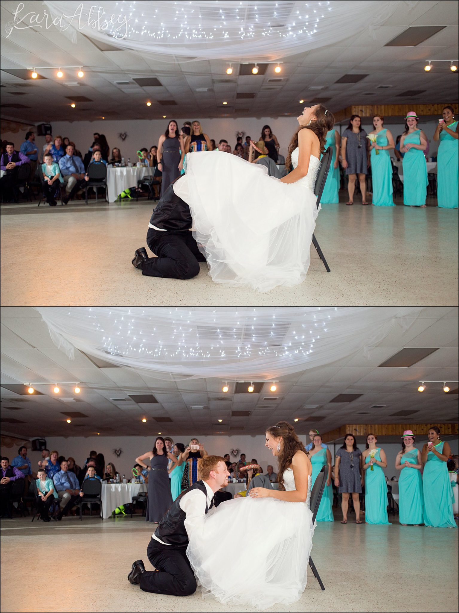 Garter Removal - Wedding Reception at The Boston Spectrum in McKeesport, PA