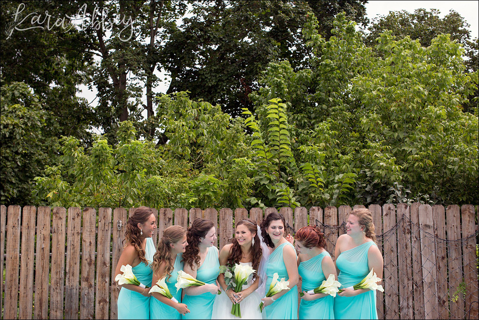 Backyard Bridal Party Portraits in Irwin, PA