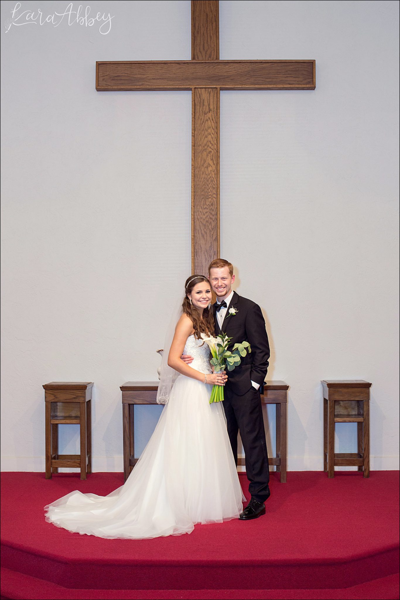 Bride & Groom Portraits at Calvin Presbyterian Church in Irwin, PA