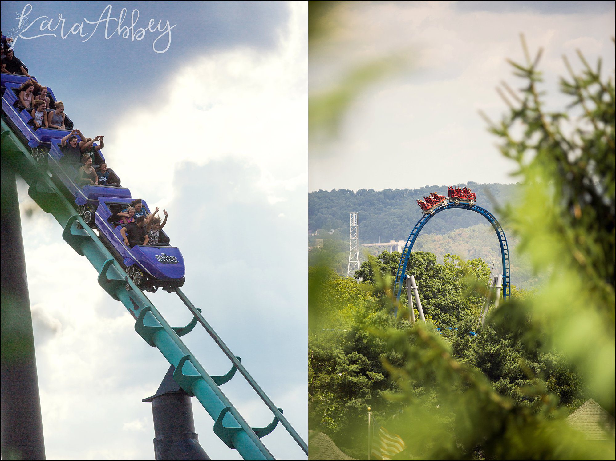Kennywood Park in Pittsburgh, PA - Roller Coaster Photography - The Phantoms Revenge