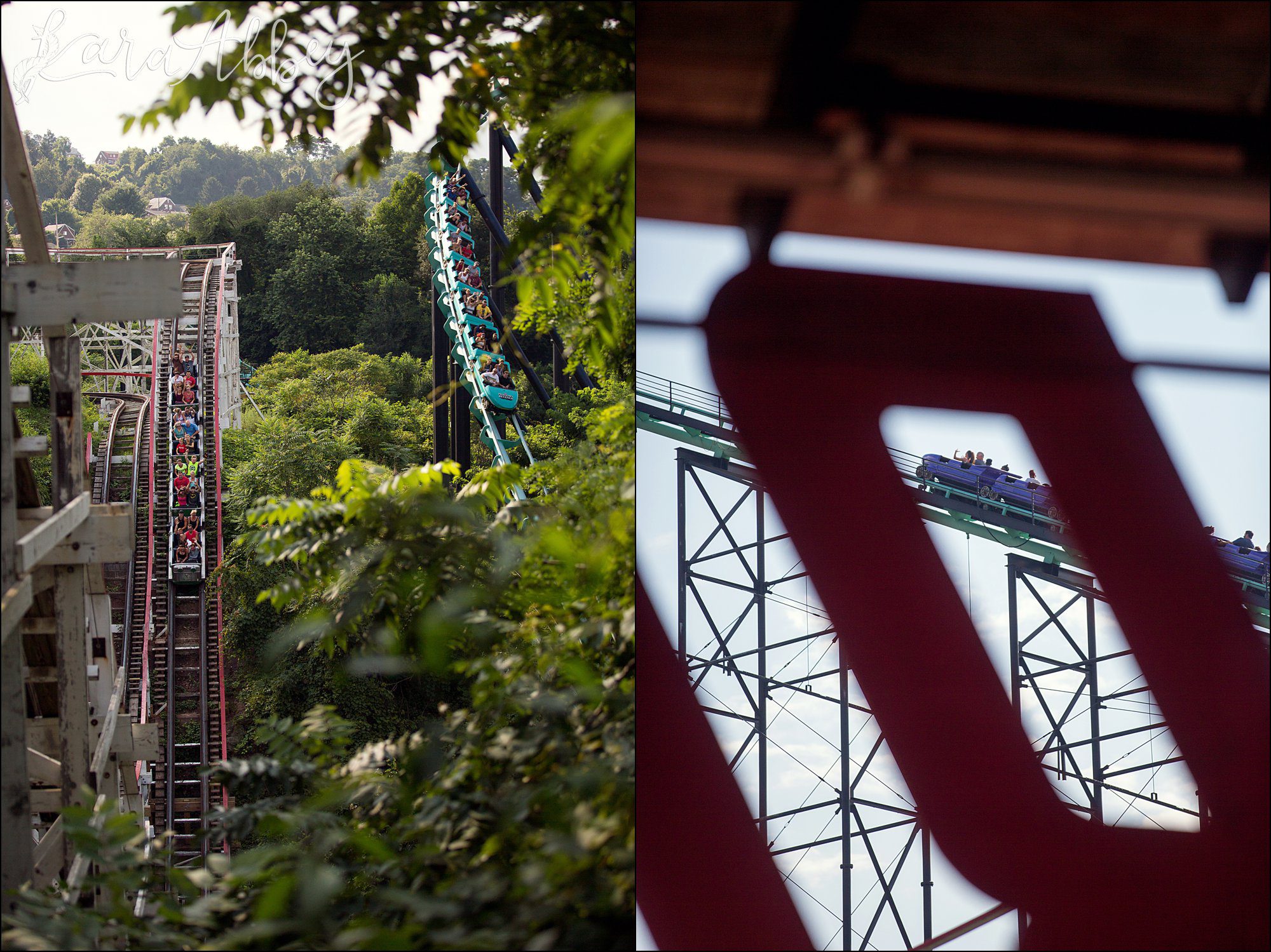 Kennywood Park in Pittsburgh, PA - Roller Coaster Photography - The Phantoms Revenge