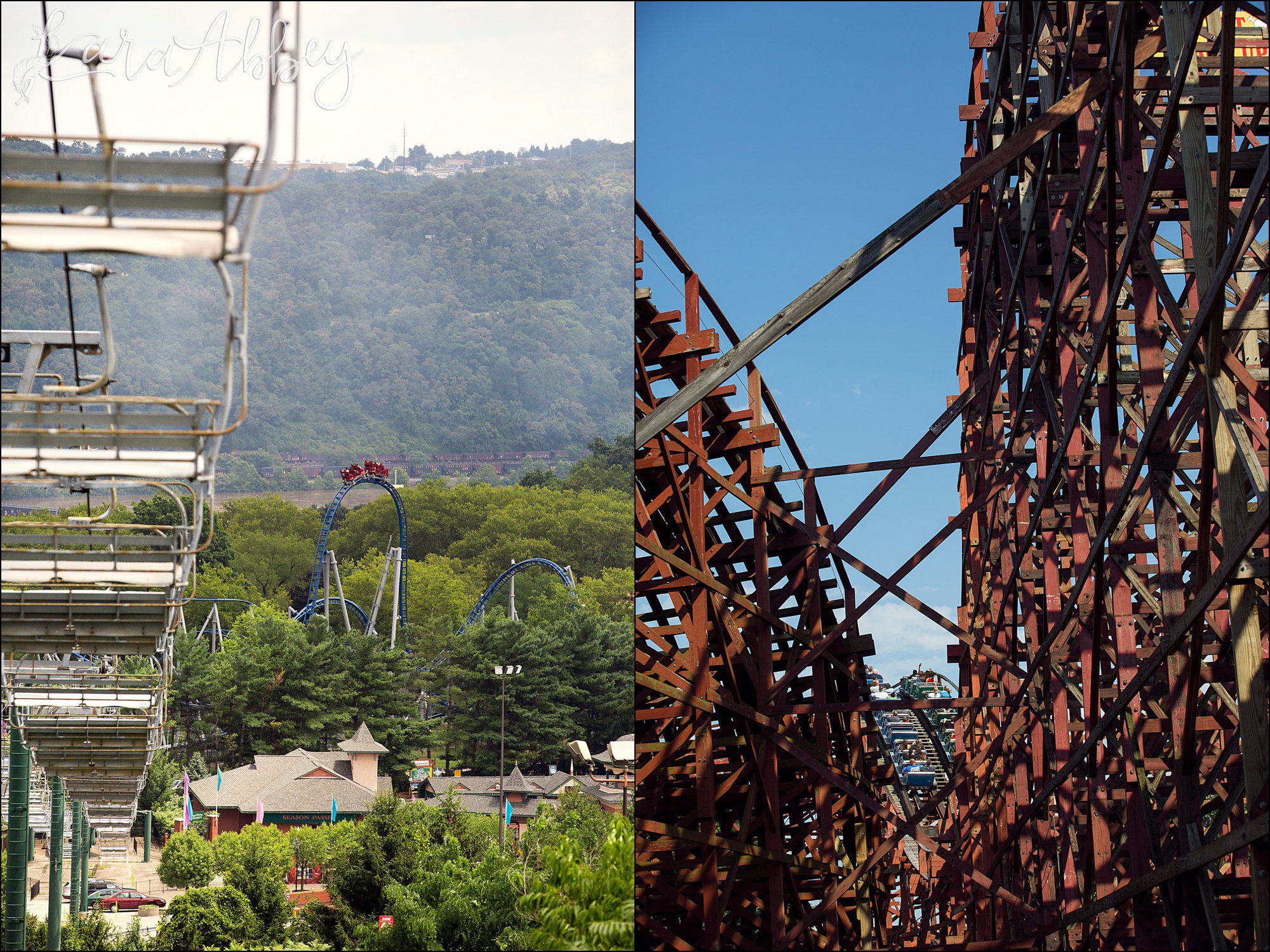Kennywood Park in Pittsburgh, PA - Roller Coaster Photography - Sky Rocket