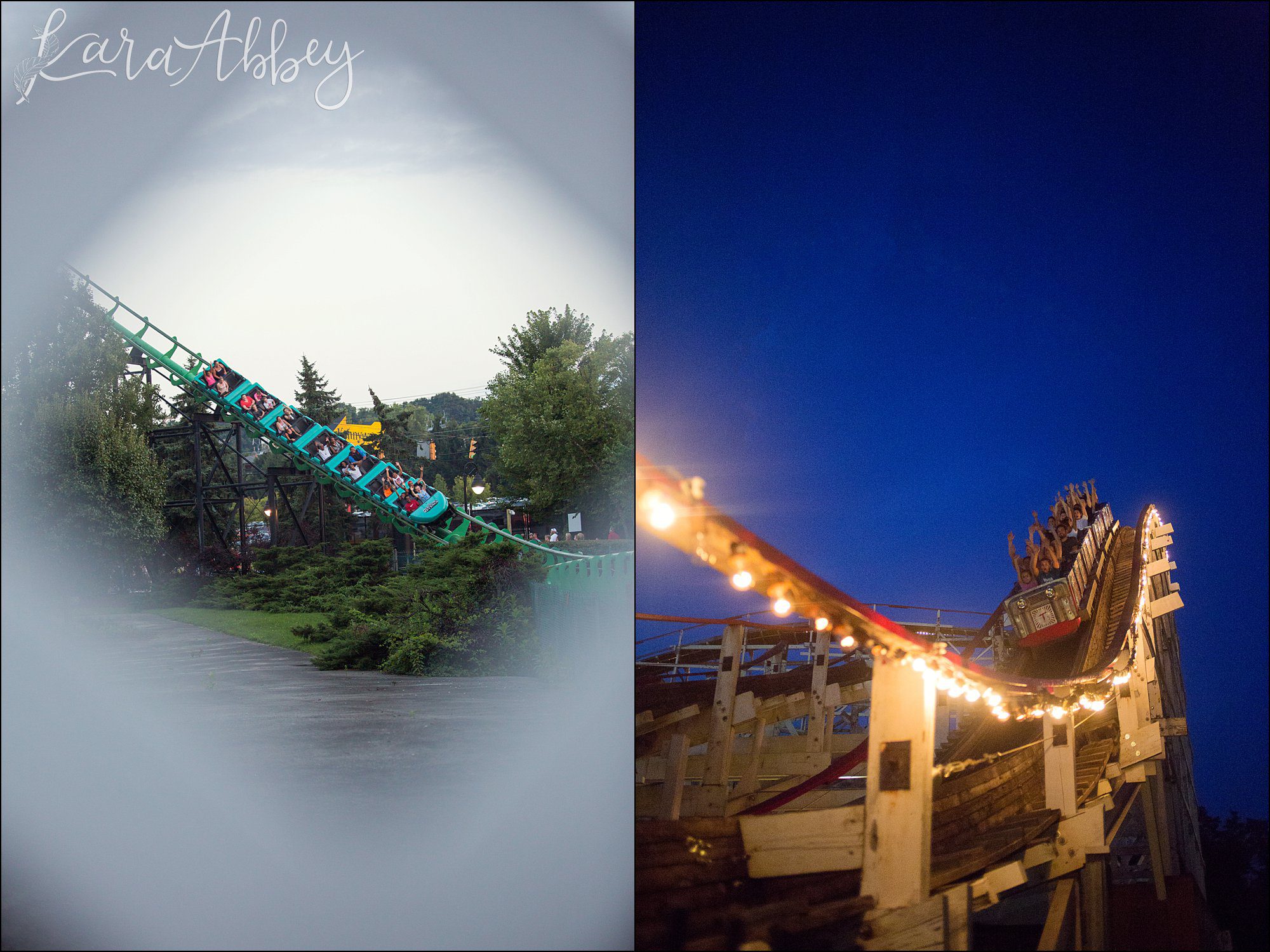Kennywood Park in Pittsburgh, PA - Roller Coaster Photography - The Phantoms Revenge