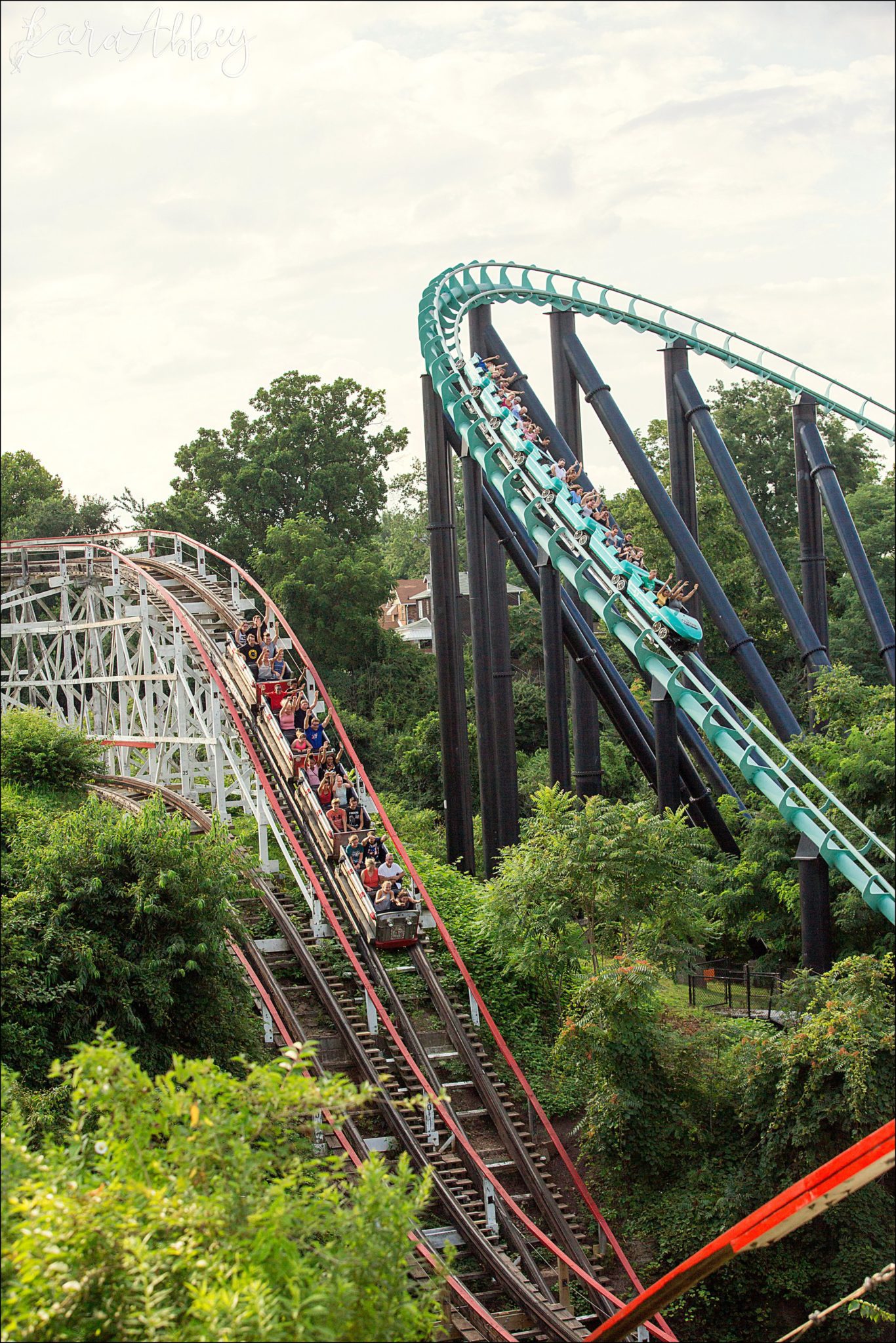 Kennywood Park in Pittsburgh, PA - Roller Coaster Photography - The Phantoms Revenge