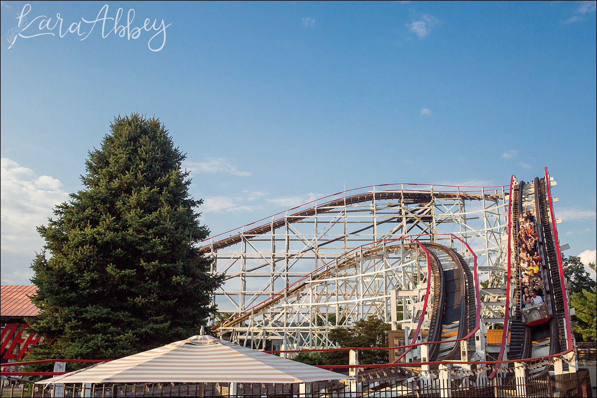 Kennywood Park in Pittsburgh, PA - Roller Coaster Photography - Thunderbolt