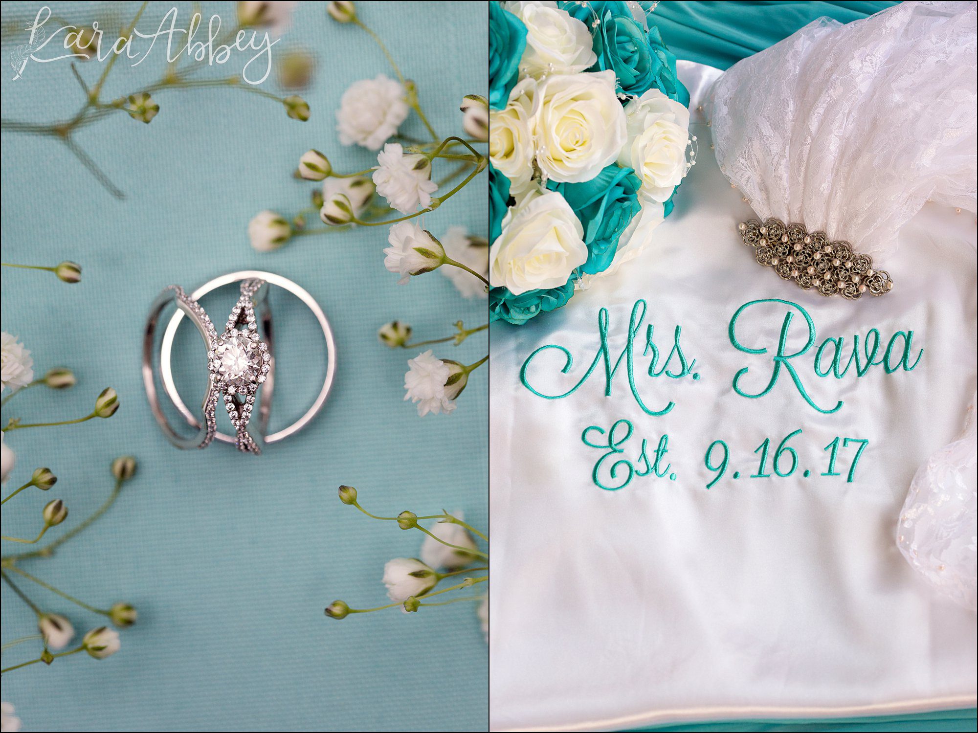 Teal Fall Backyard DIY Wedding Bridal Details by Photographer in Irwin, PA