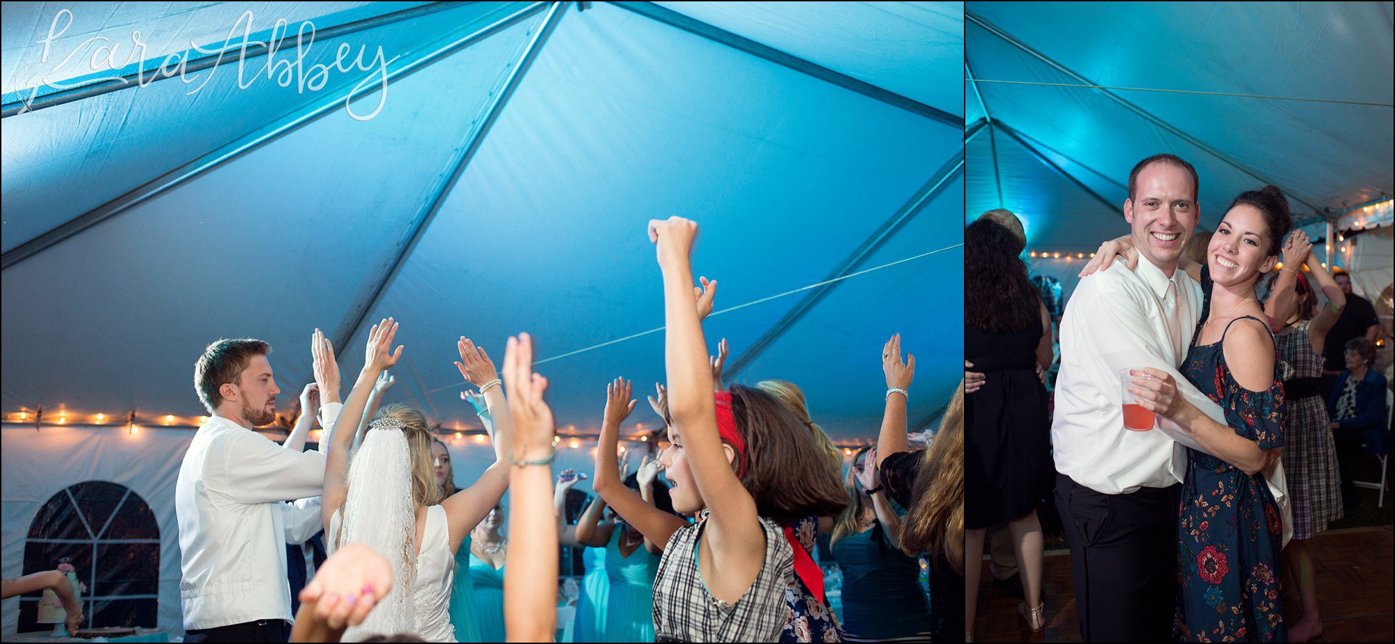 Teal Fall Backyard DIY Wedding Reception by Photographer in Irwin, PA