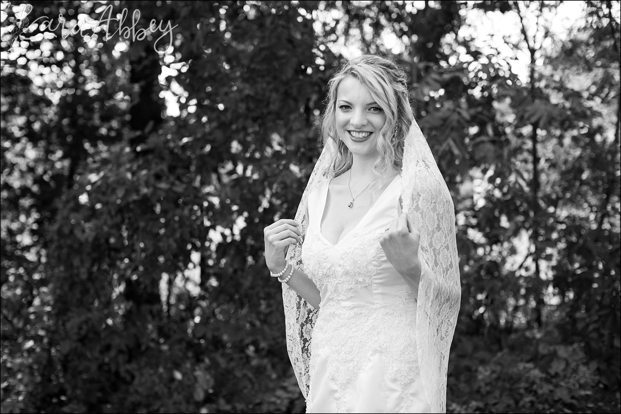 Teal Fall Backyard DIY Wedding - Bride Portrait - by Photographer in Irwin, PA
