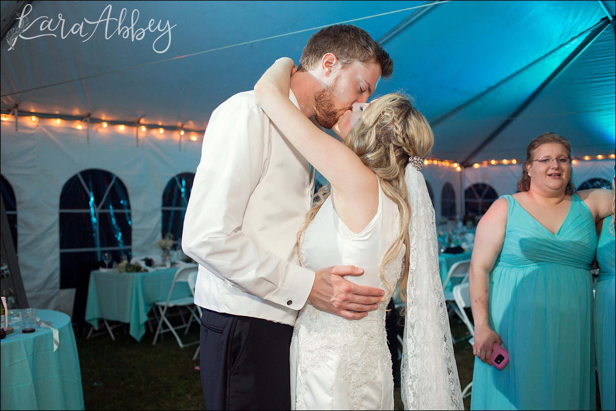 Teal Fall Backyard DIY Wedding Reception by Photographer in Irwin, PA