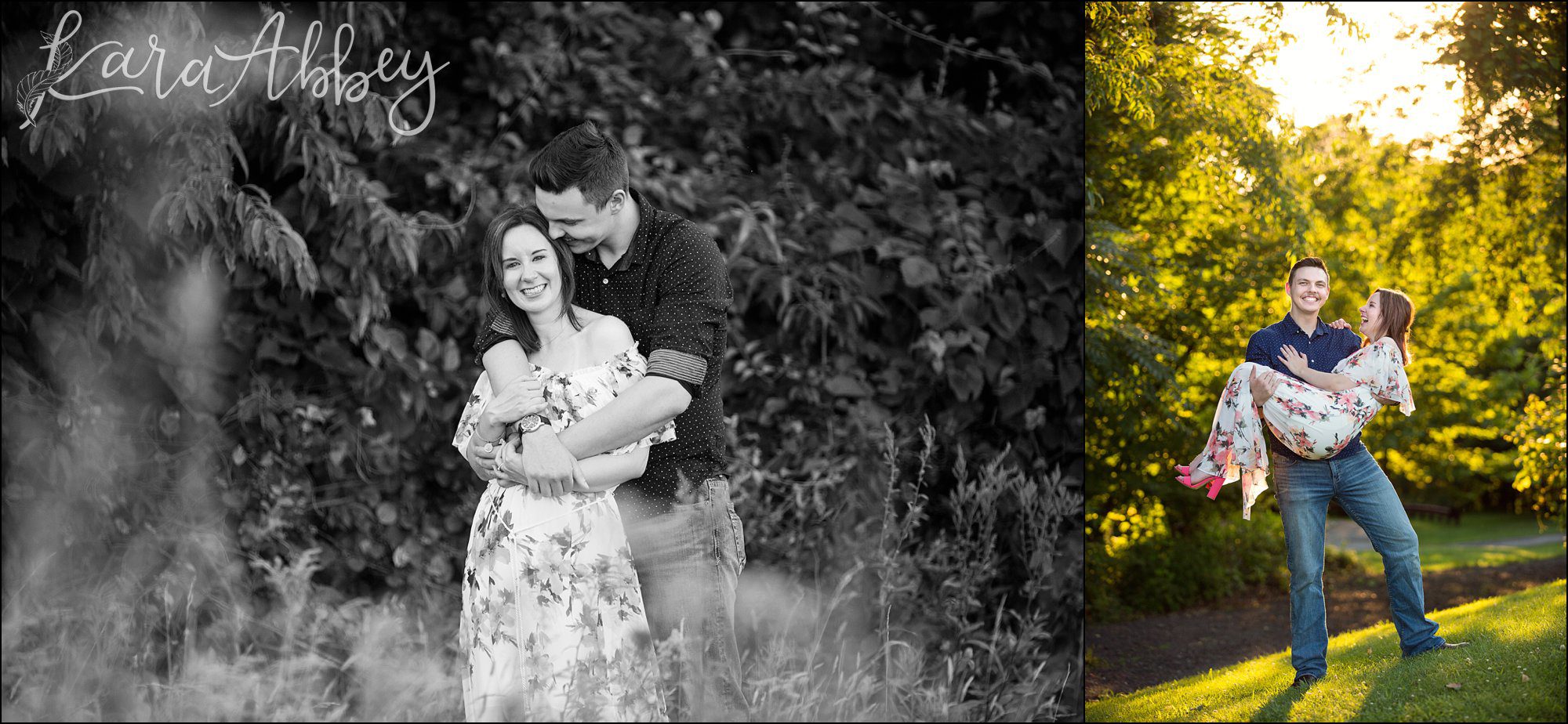 Head Over Heels in Love Summer Engagement Photography at White Oak Park in Irwin, PA