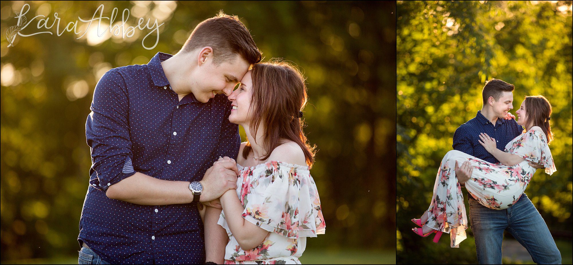 Head Over Heels in Love Summer Engagement Photography at White Oak Park in Irwin, PA