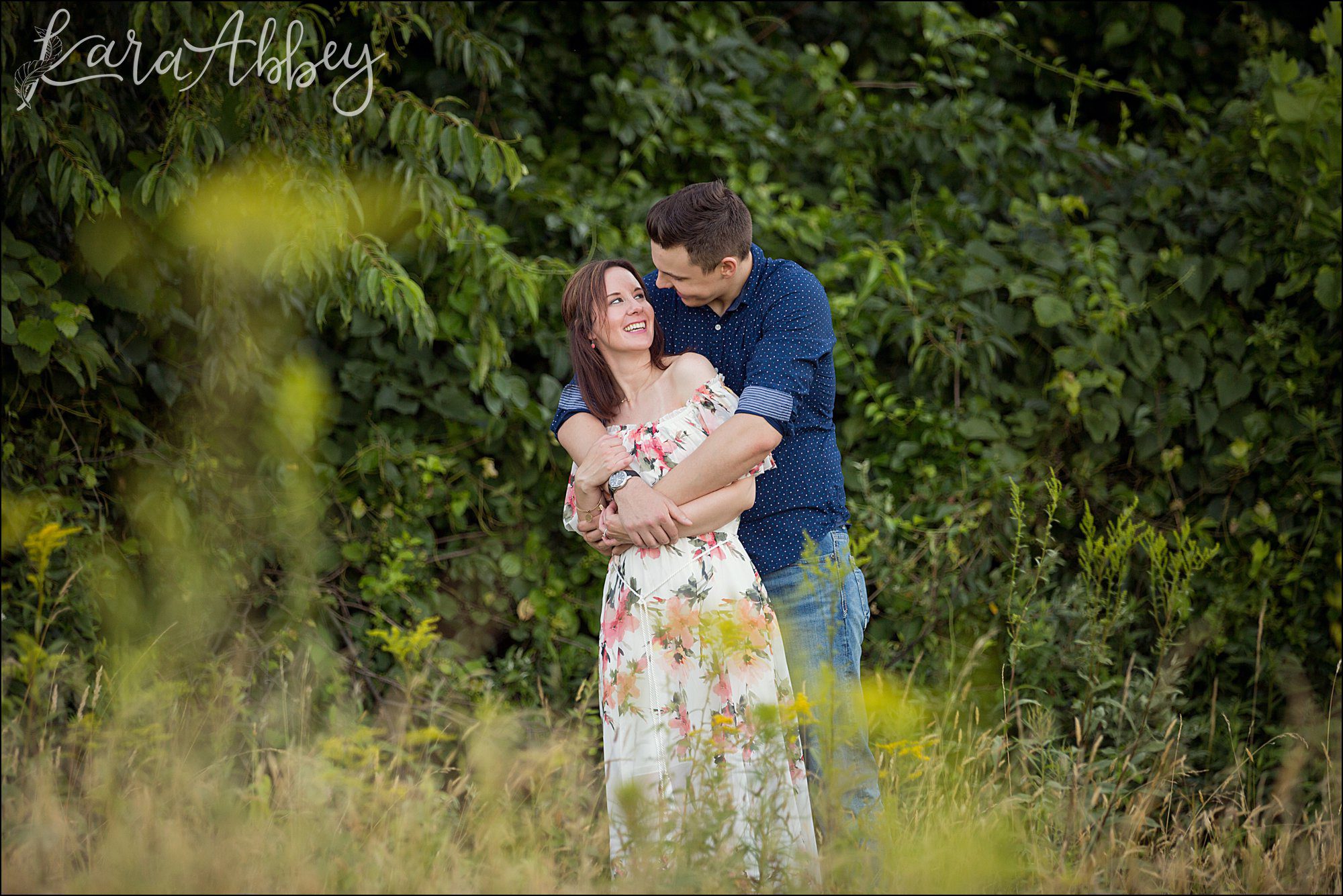 Head Over Heels in Love Summer Engagement Photography at White Oak Park in Irwin, PA