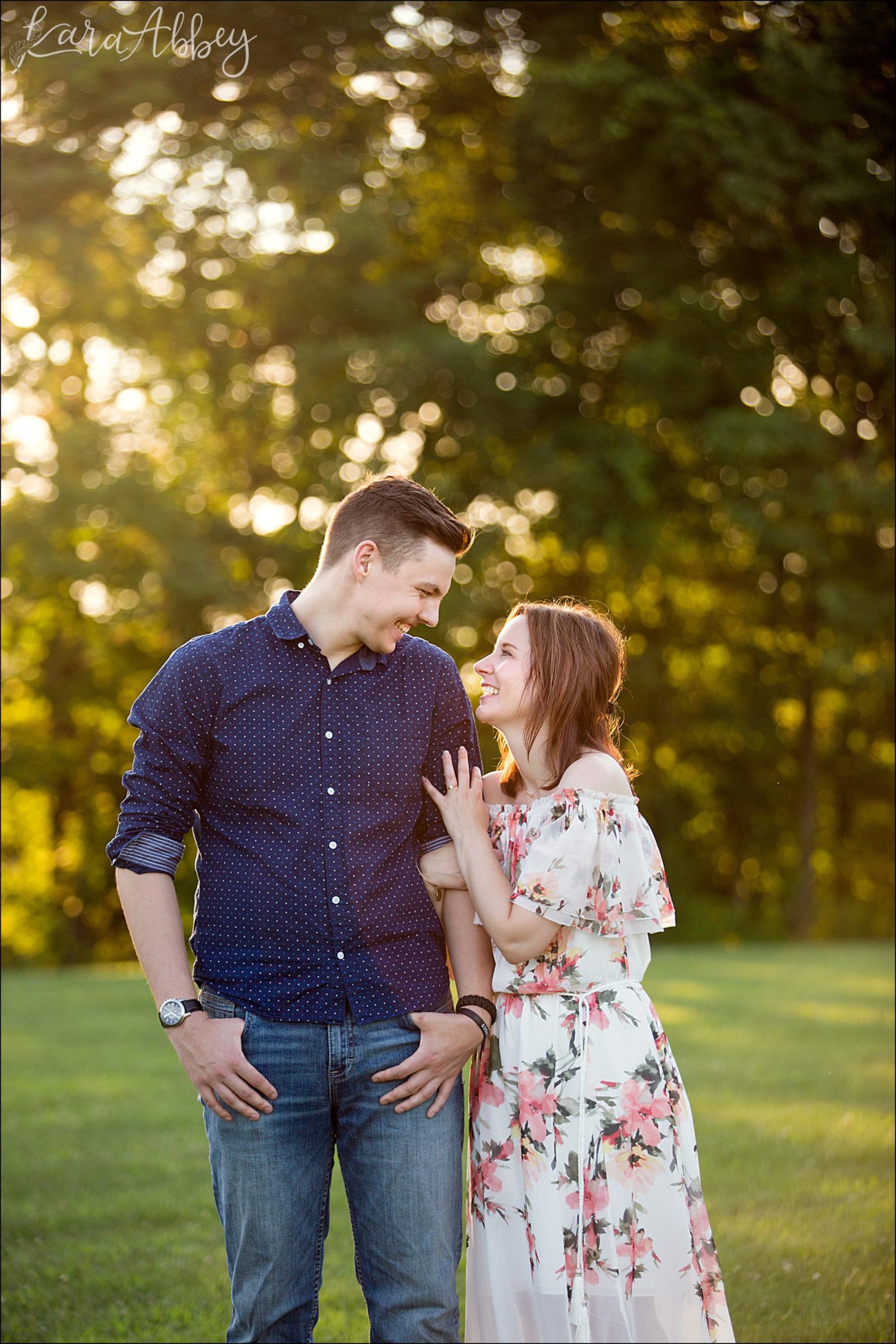 Head Over Heels in Love Summer Engagement Photography at White Oak Park in Irwin, PA