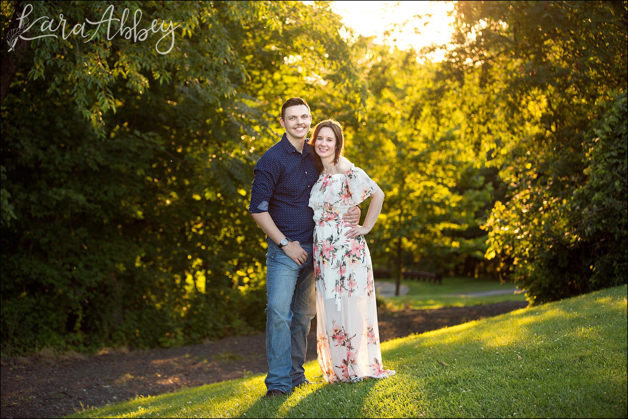 Head Over Heels in Love Summer Engagement Photography at White Oak Park in Irwin, PA