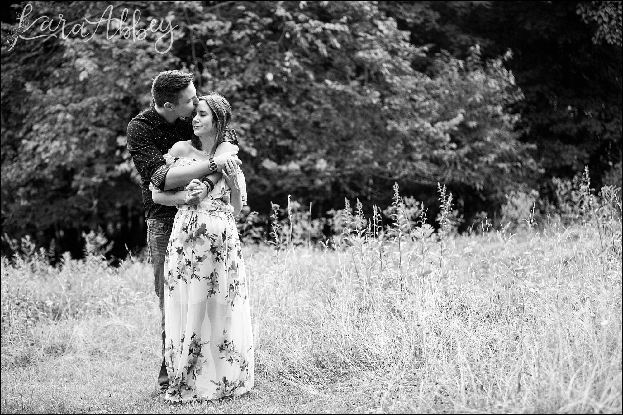 Head Over Heels in Love Summer Engagement Photography at White Oak Park in Irwin, PA