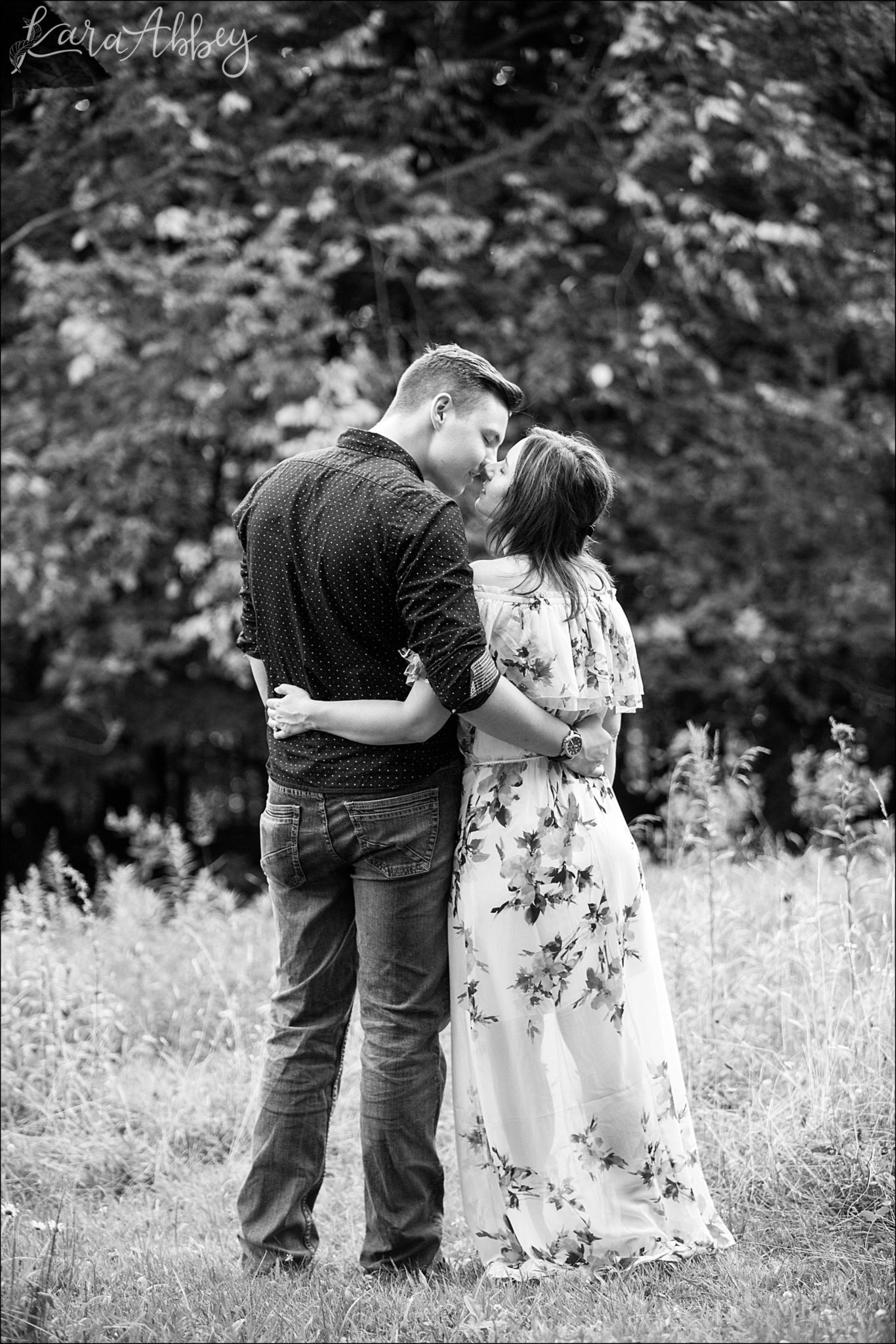 Head Over Heels in Love Summer Engagement Photography at White Oak Park in Irwin, PA