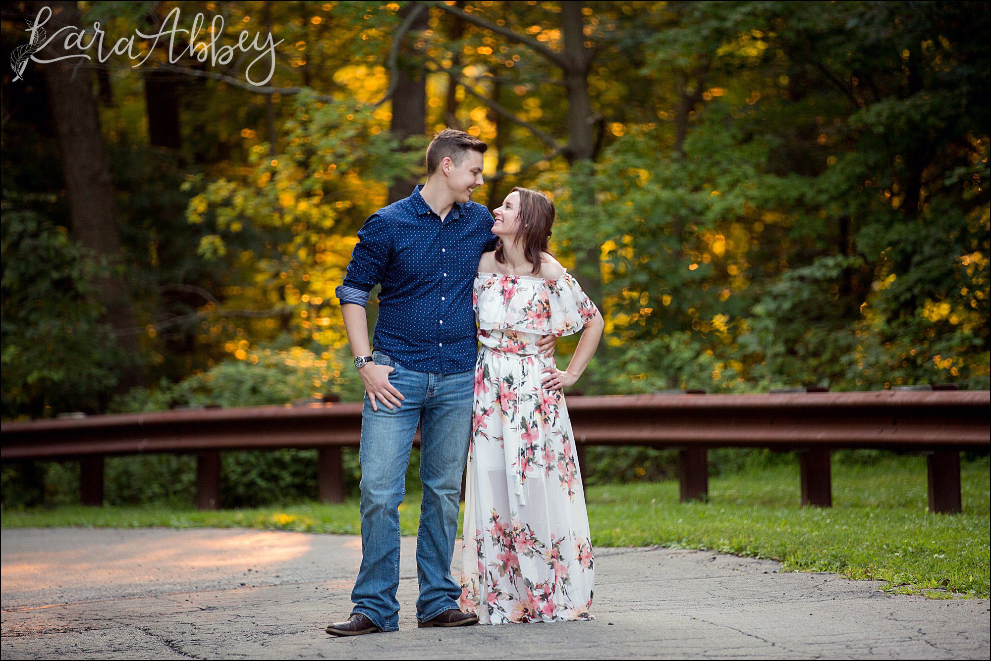 Head Over Heels in Love Summer Engagement Photography at White Oak Park in Irwin, PA