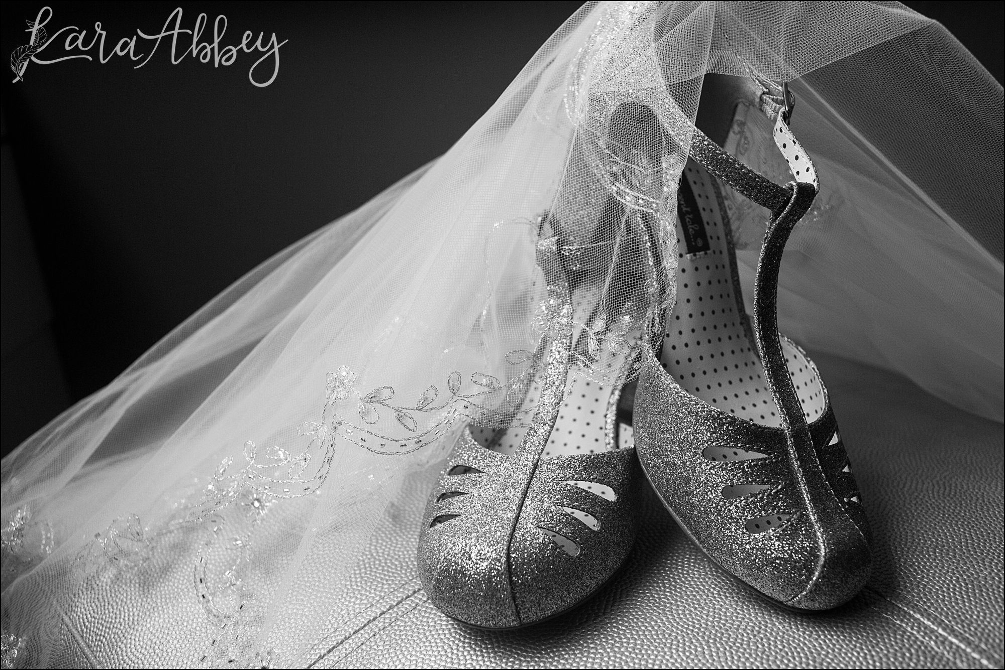 Bridal Shoes and Veil Wedding Details