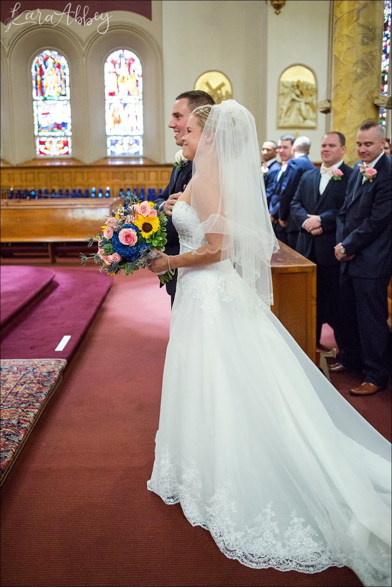 Navy Fall Wedding Ceremony