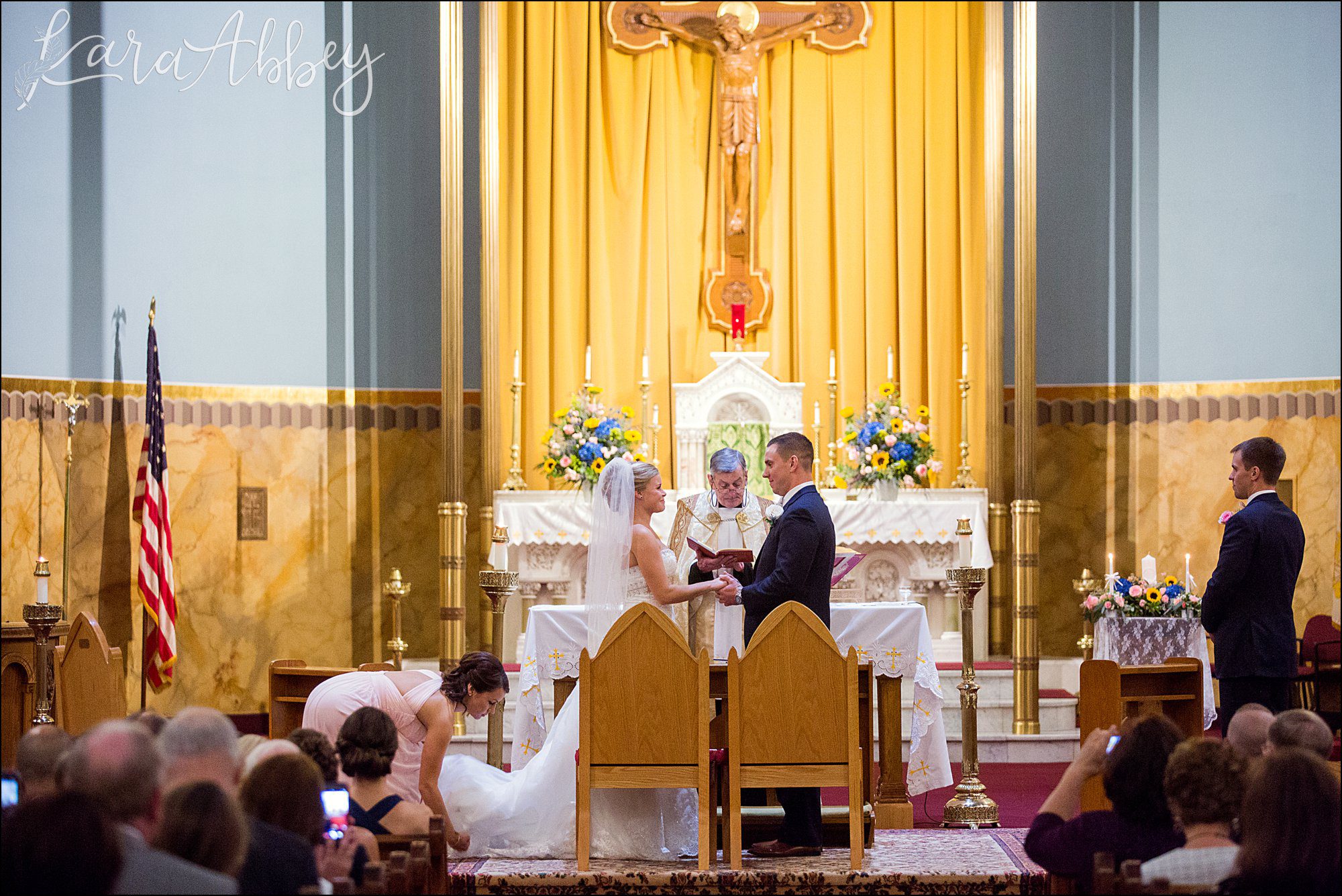 Navy Fall Wedding Ceremony