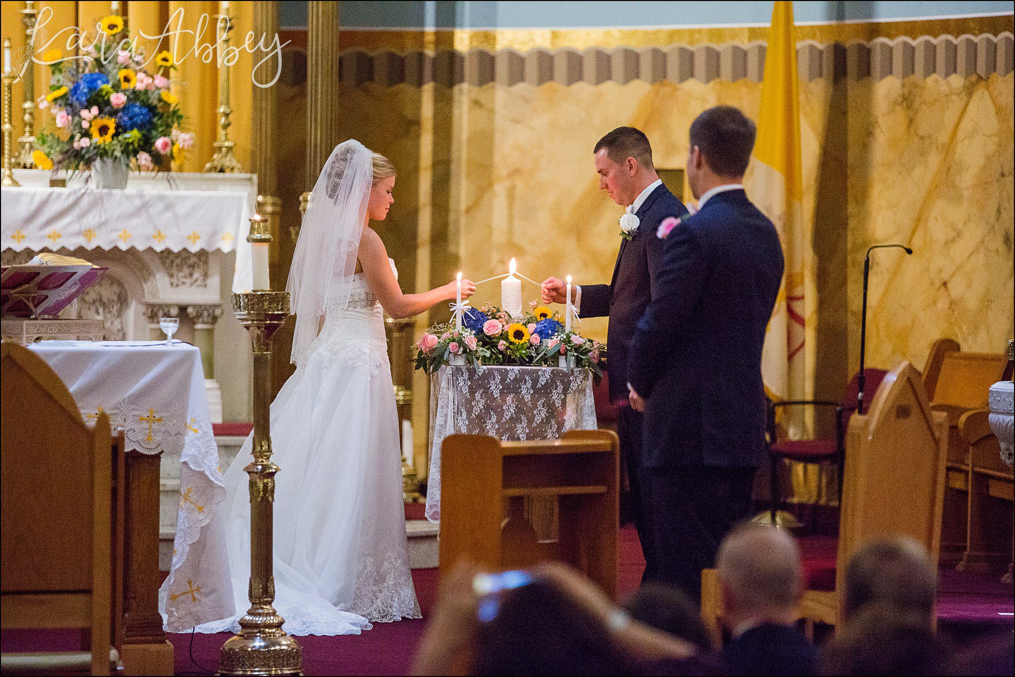 Navy Fall Wedding Ceremony