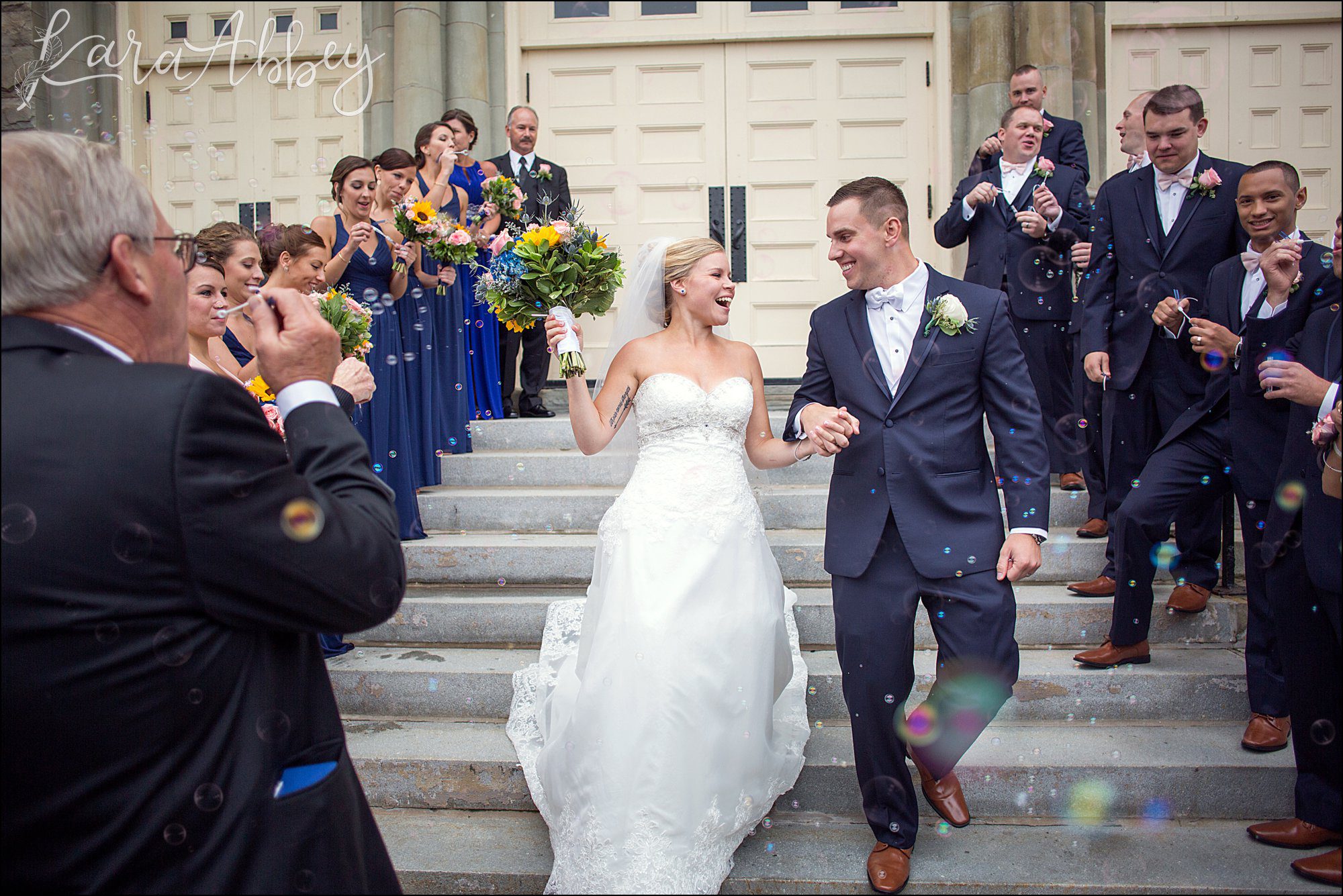Bubble Exit Leaving Wedding Ceremony