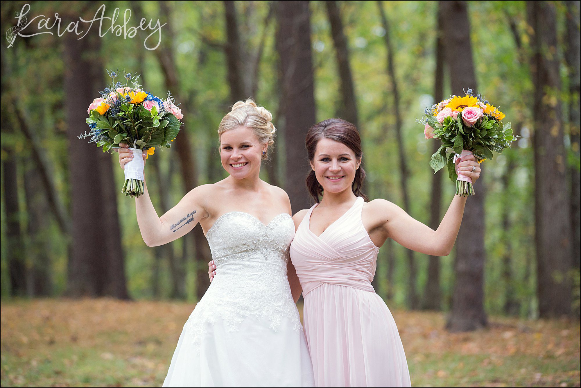 Bride & Maid of Honor - Sisters Portrait