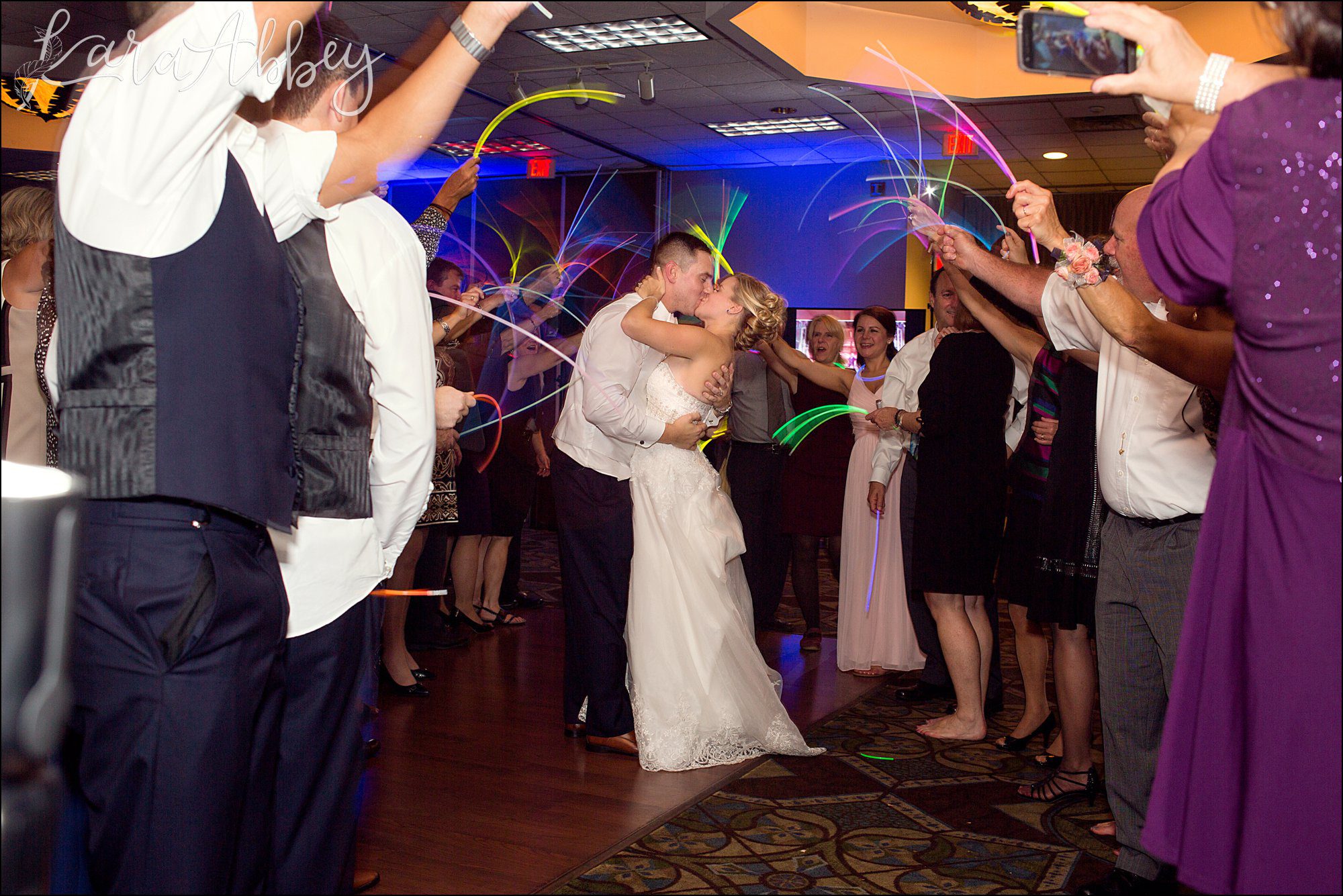 Navy Fall Reception at Holiday Inn in Binghamton, NY - Glow Stick Exit