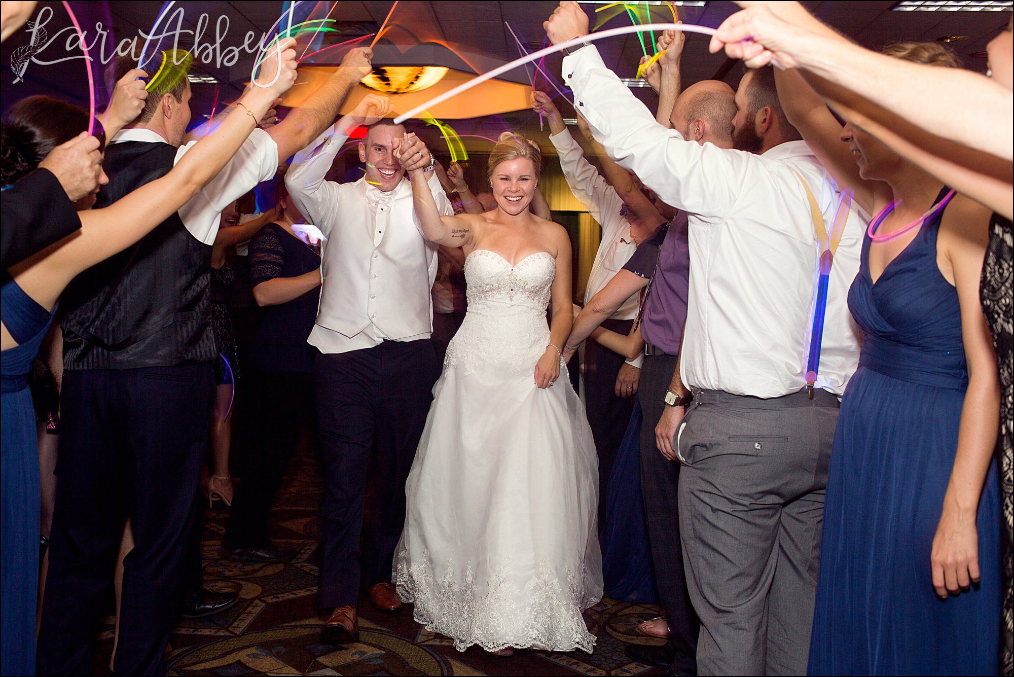 Navy Fall Reception at Holiday Inn in Binghamton, NY - Glow Stick Exit