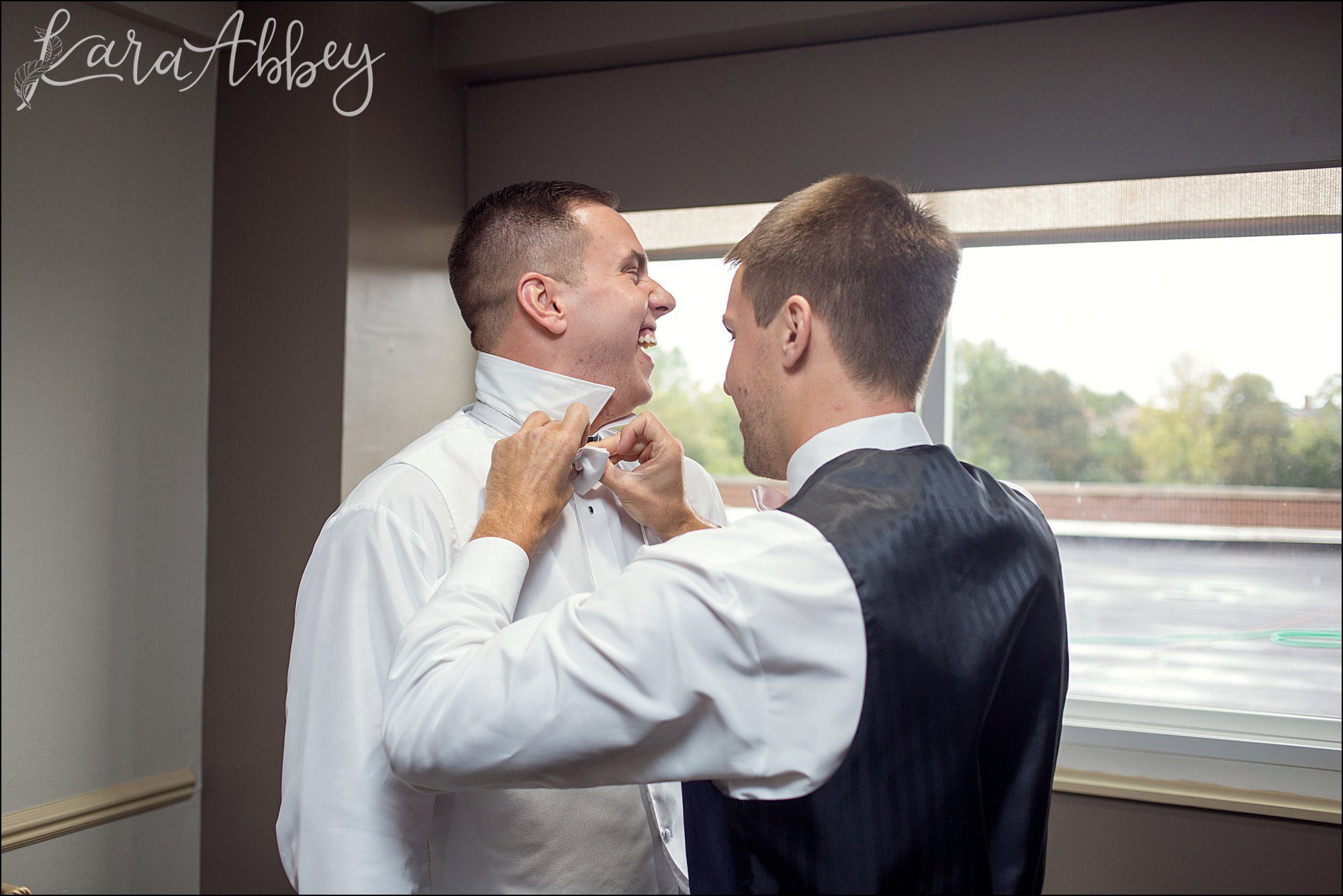 Groom Getting Ready for Wedding