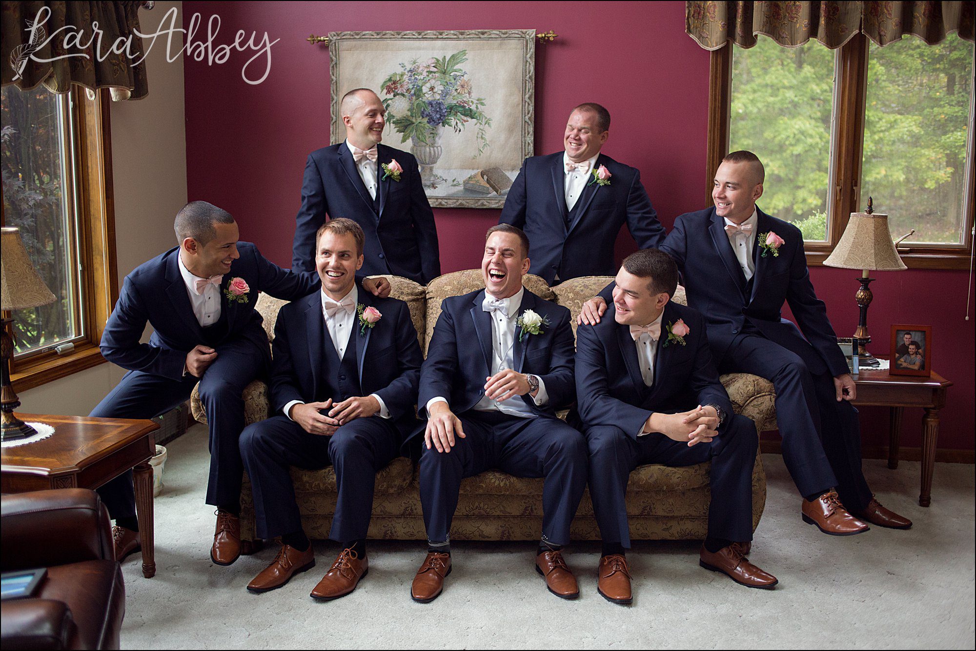 Groomsmen Laughing Portrait