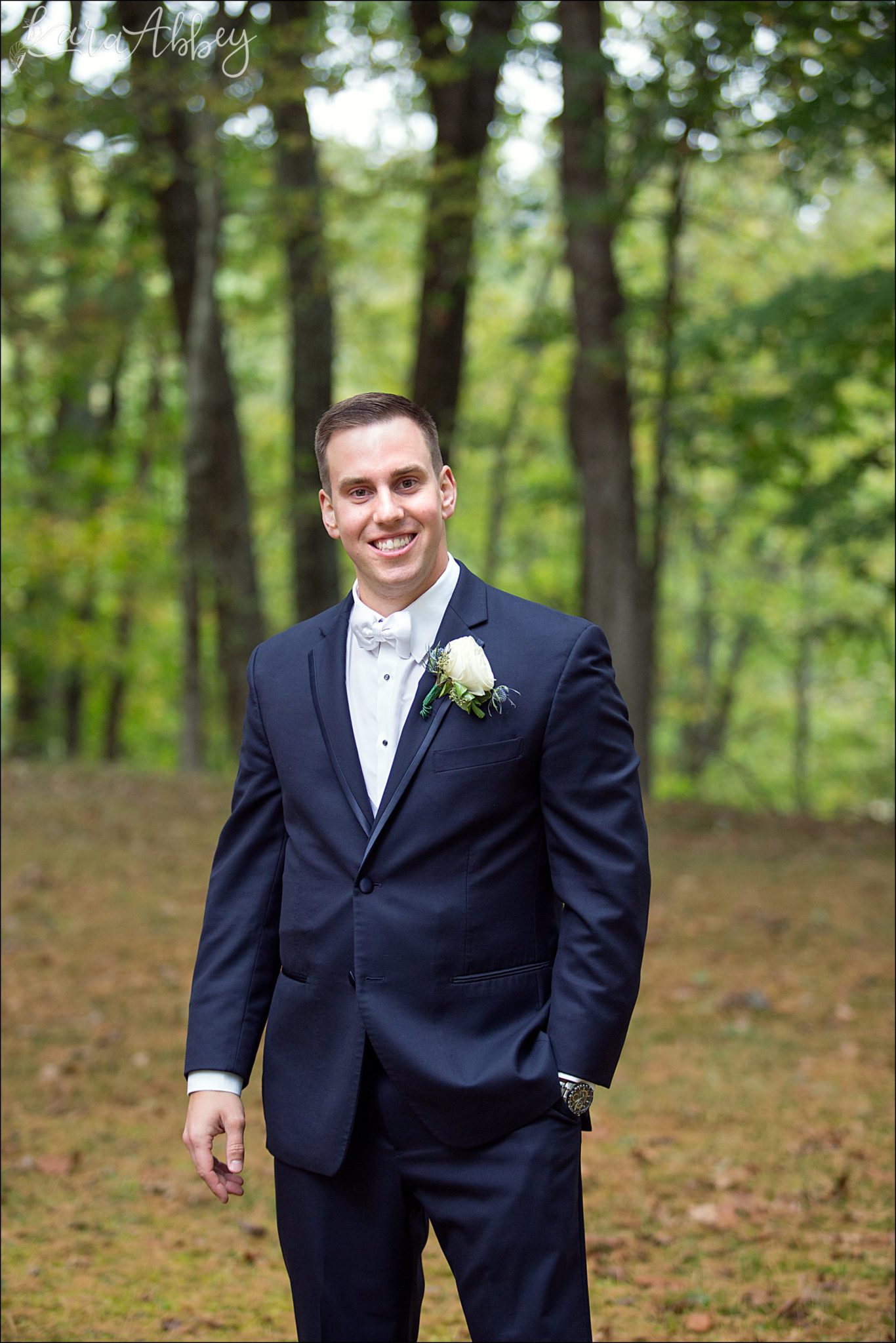 Fall Wedding Groom Portrait