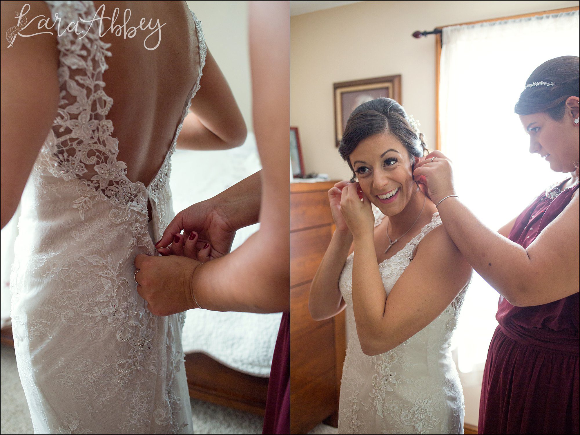 Wedding Prep at Childhood Home - Fall Wedding