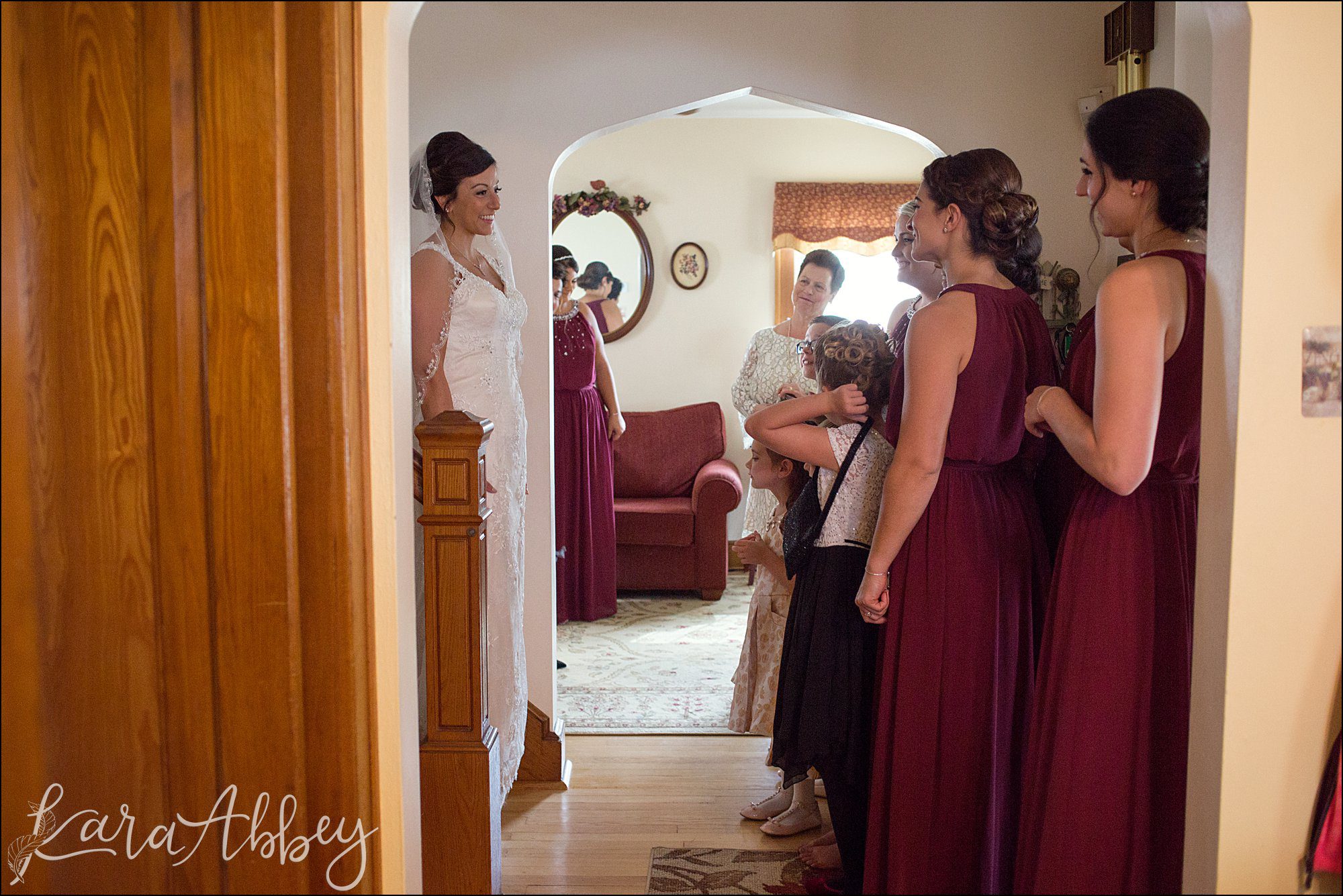 Wedding Prep at Childhood Home - Fall Wedding