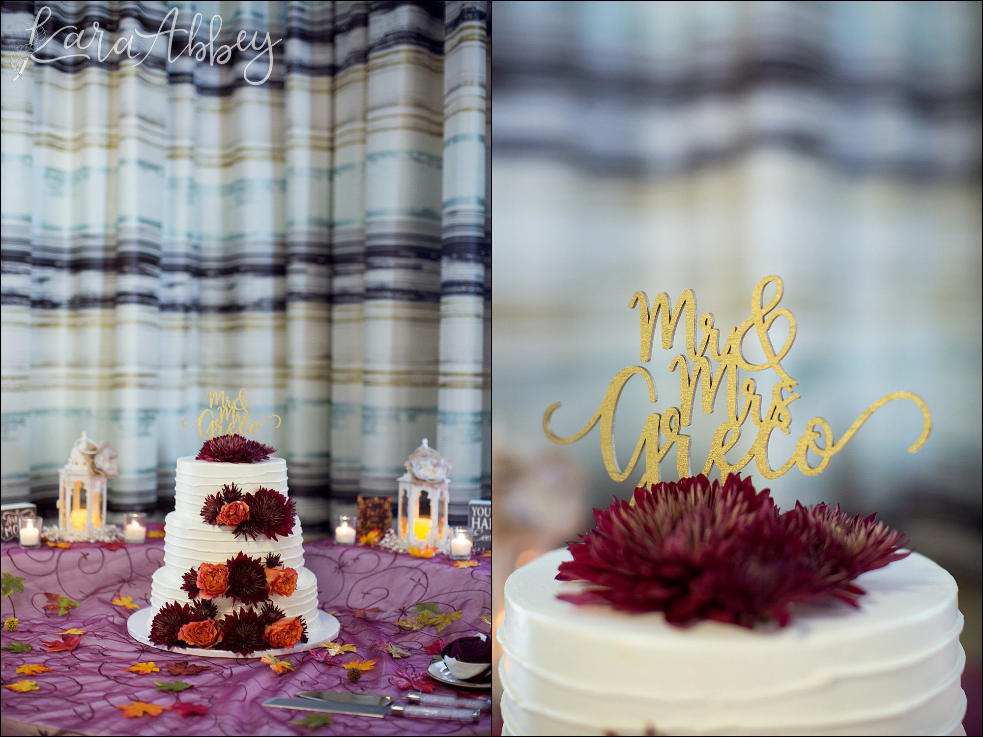 Burgundy Fall Wedding Reception Details