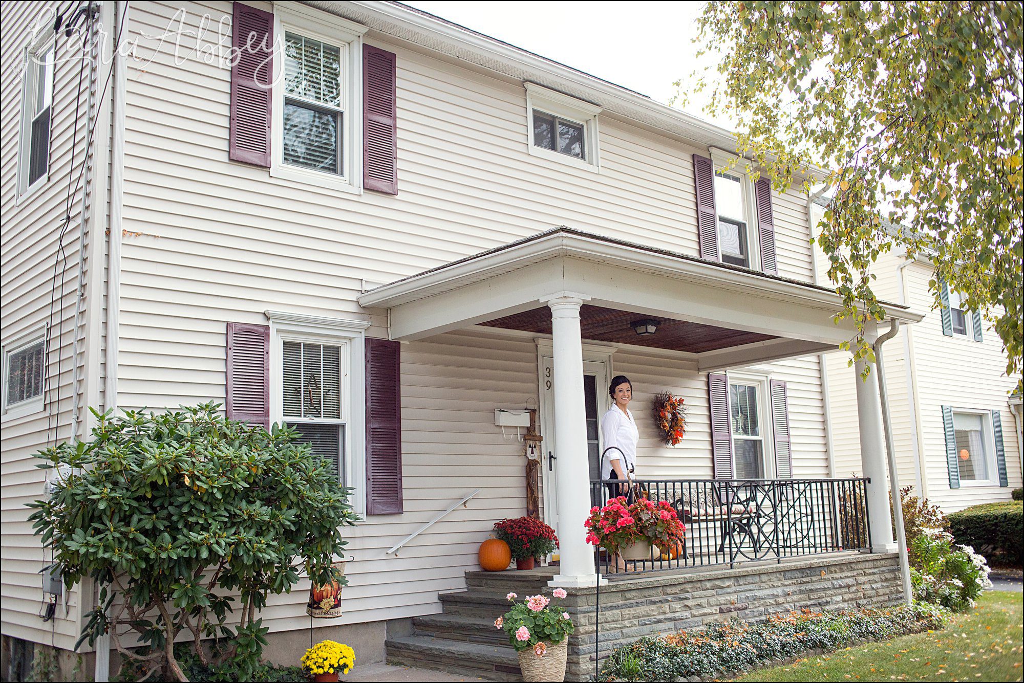 Wedding Prep at Childhood Home - Fall Wedding