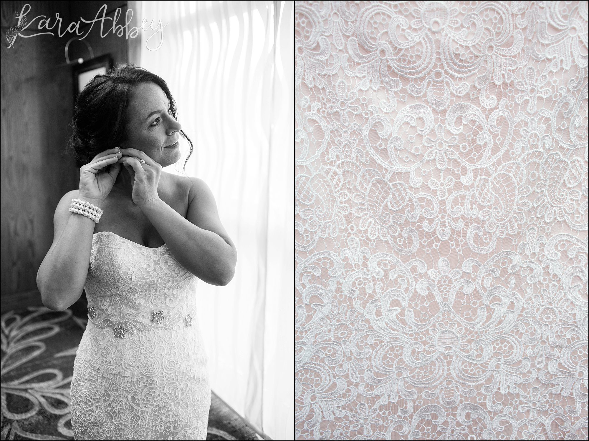 Happy Bride Getting Ready before Wedding Ceremony