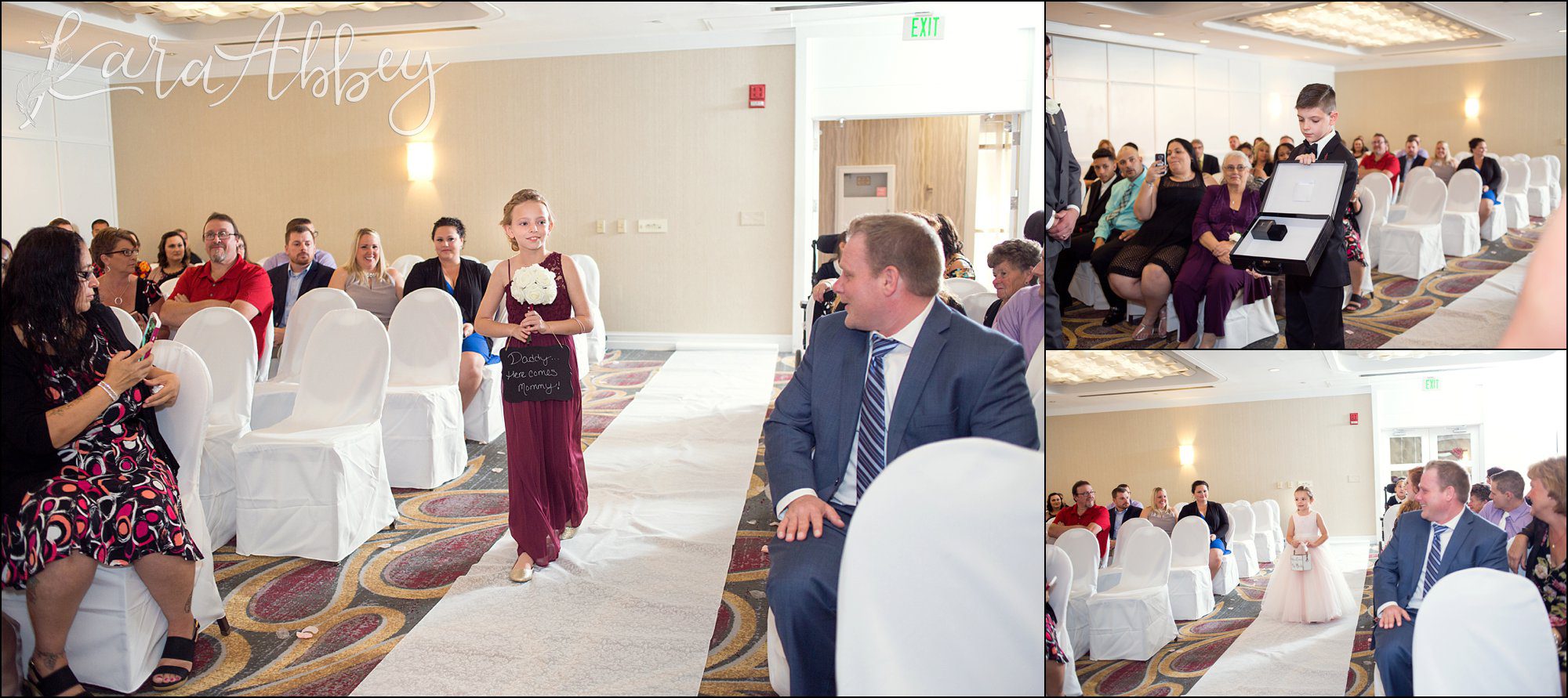 Hotel Wedding Ceremony by Irwin, PA Wedding Photographer