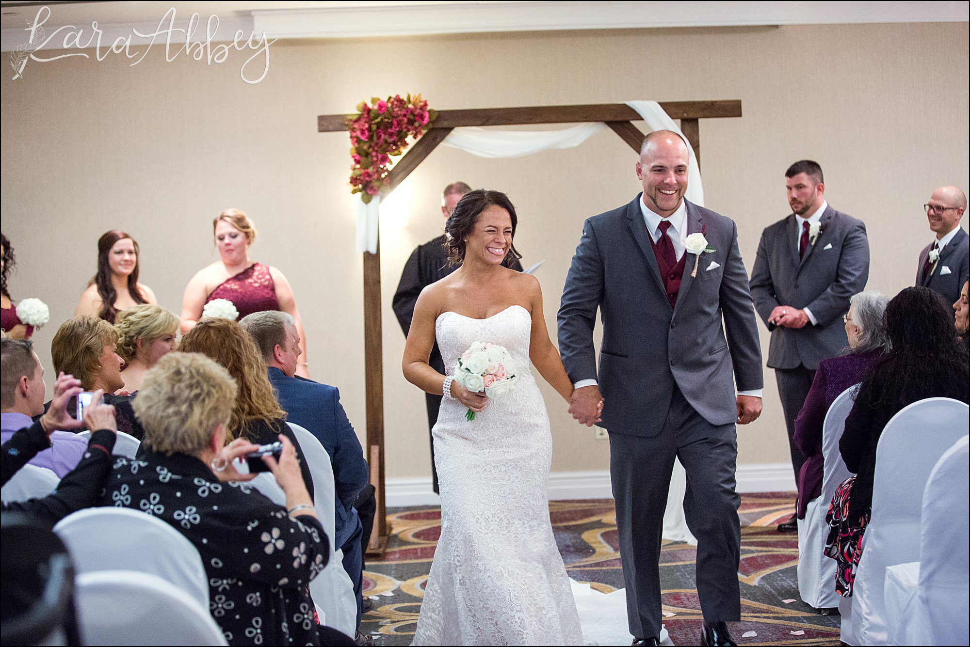 Hotel Wedding Ceremony by Irwin, PA Wedding Photographer