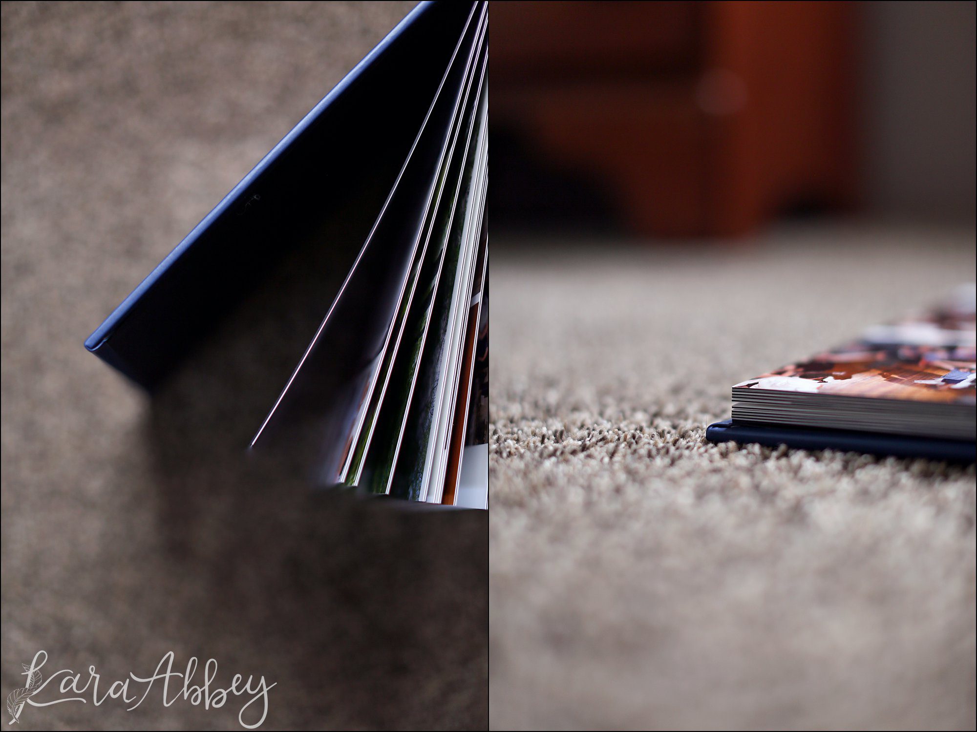 Beautiful Leather Layfalt Professional Wedding Album by Irwin, PA Photographer