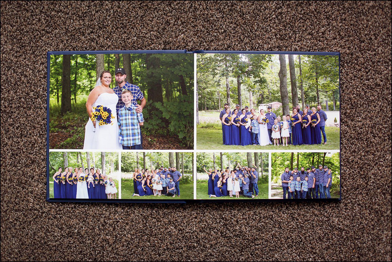 Beautiful Leather Layfalt Professional Wedding Album by Irwin, PA Photographer