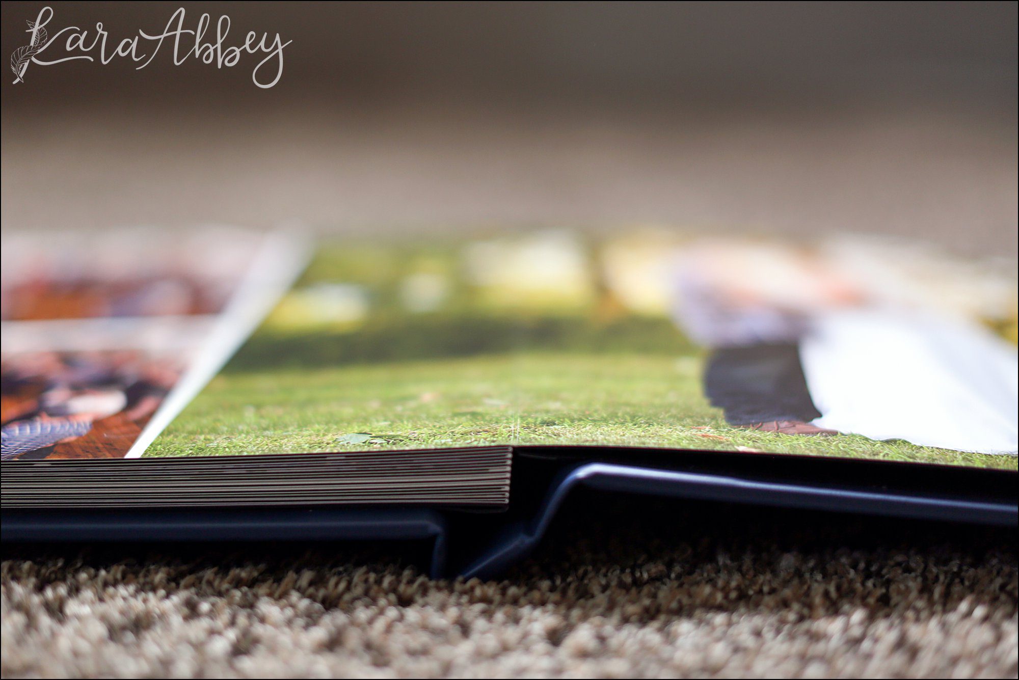 Beautiful Leather Layfalt Professional Wedding Album by Irwin, PA Photographer
