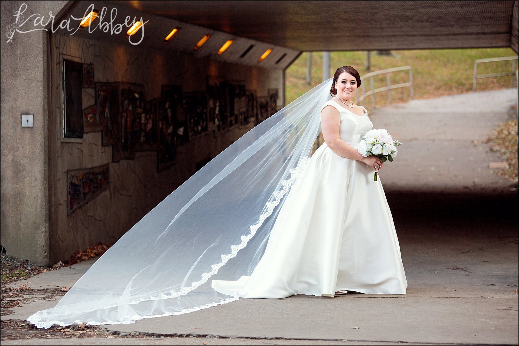 Winter Rose Gold DoubleTree Hotel Wedding in Downtown Pittsburgh, PA - Bridal Portraits