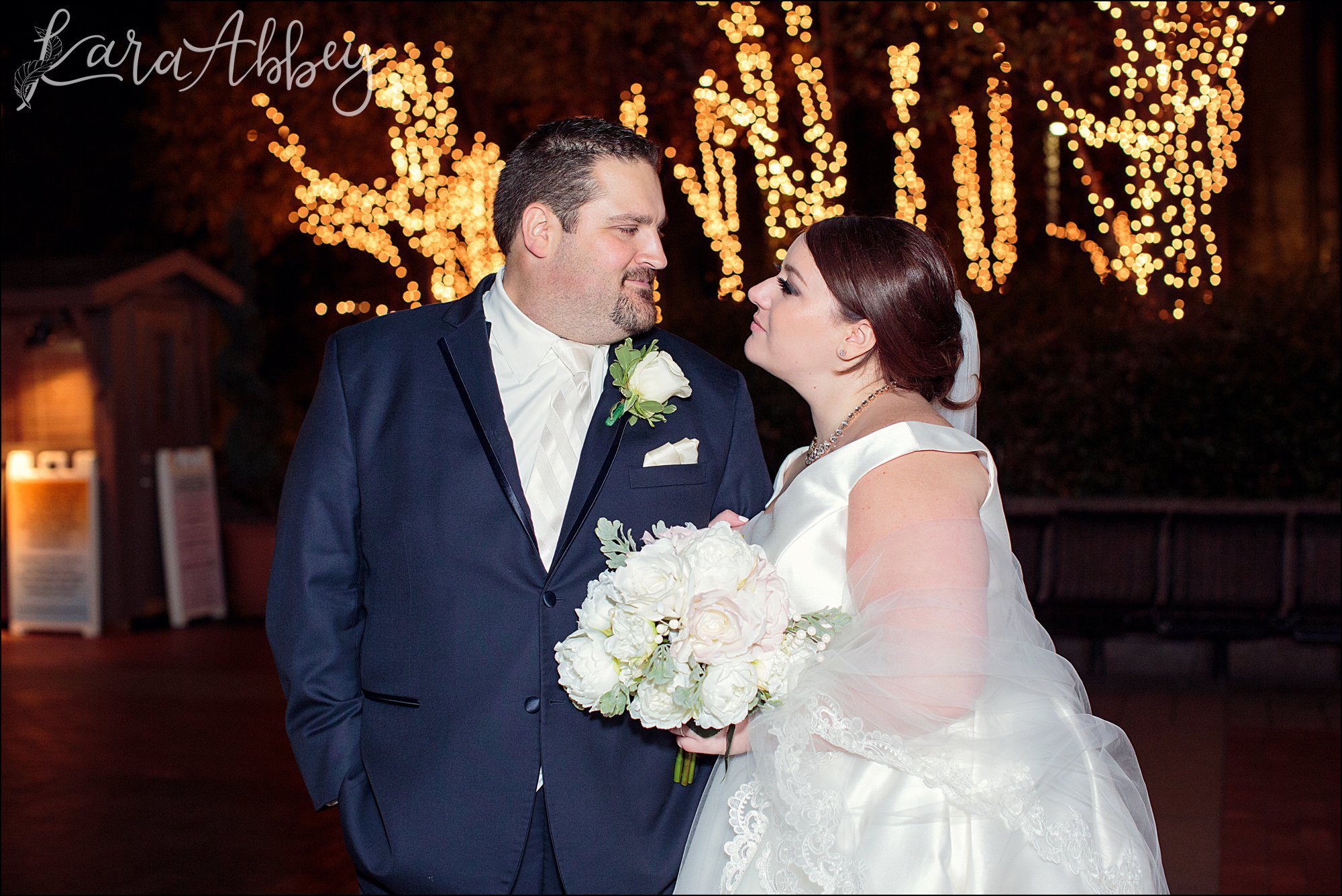 Winter Night Wedding Portraits Around Downtown Pittsburgh, PA