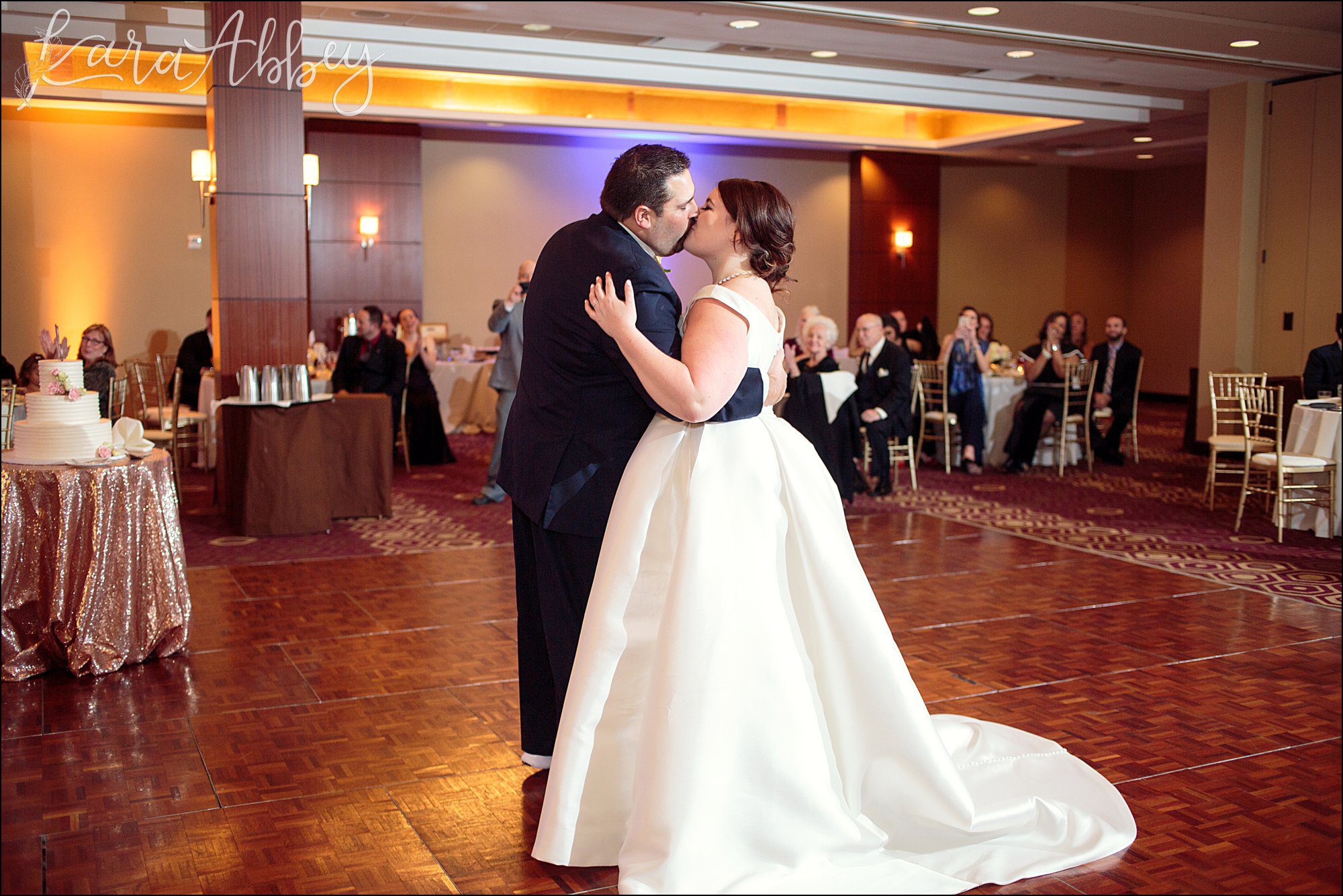 Rose Gold DoubleTree Hotel in Downtown Pittsburgh, PA Reception - First Dance