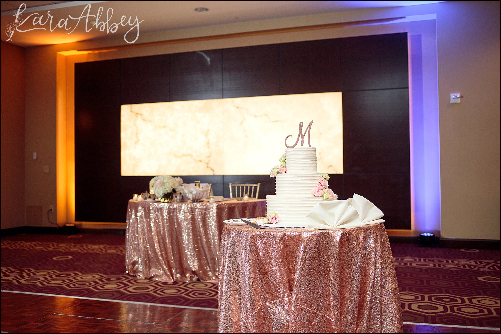 Rose Gold DoubleTree Hotel in Downtown Pittsburgh, PA Reception
