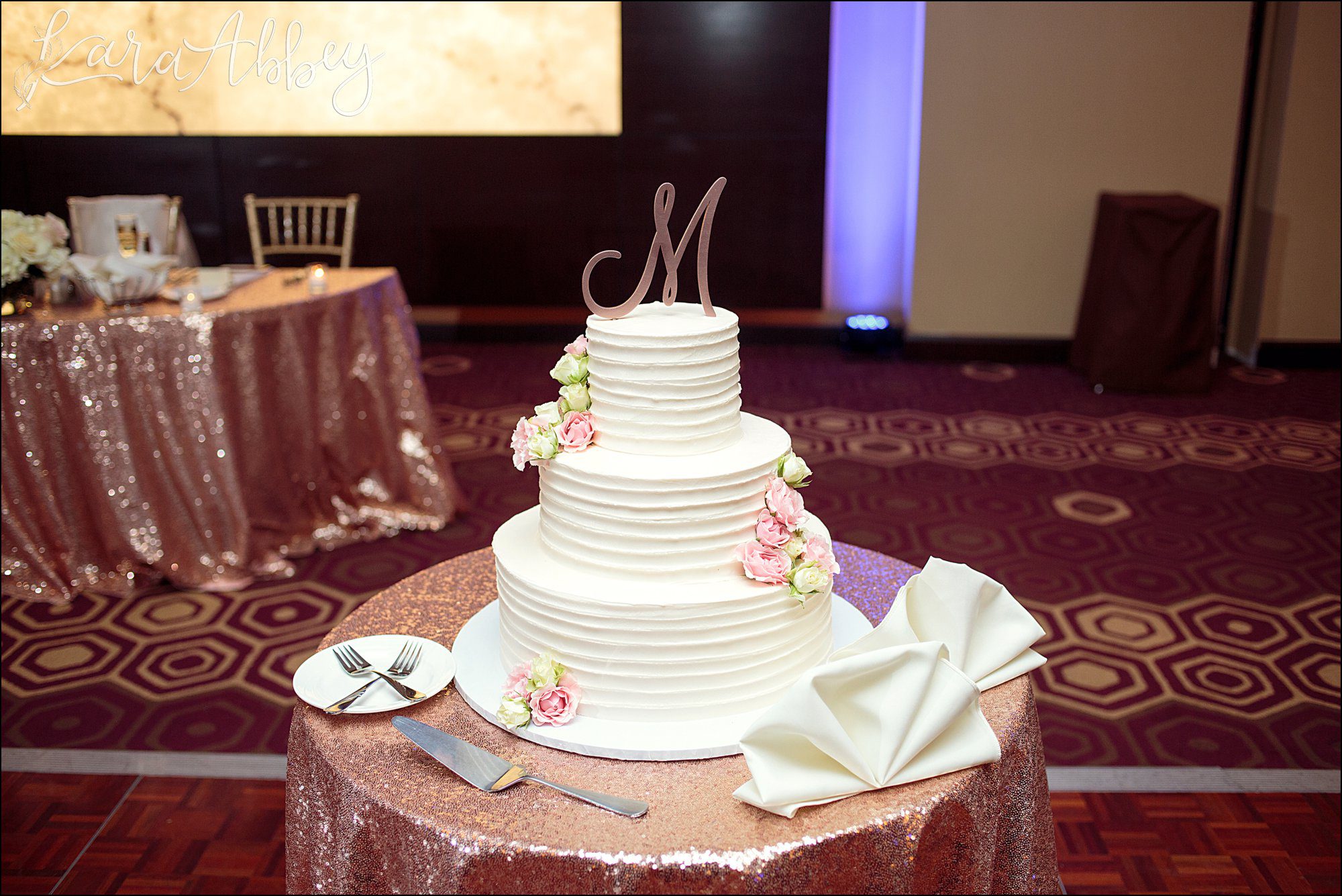 Rose Gold DoubleTree Hotel in Downtown Pittsburgh, PA Reception