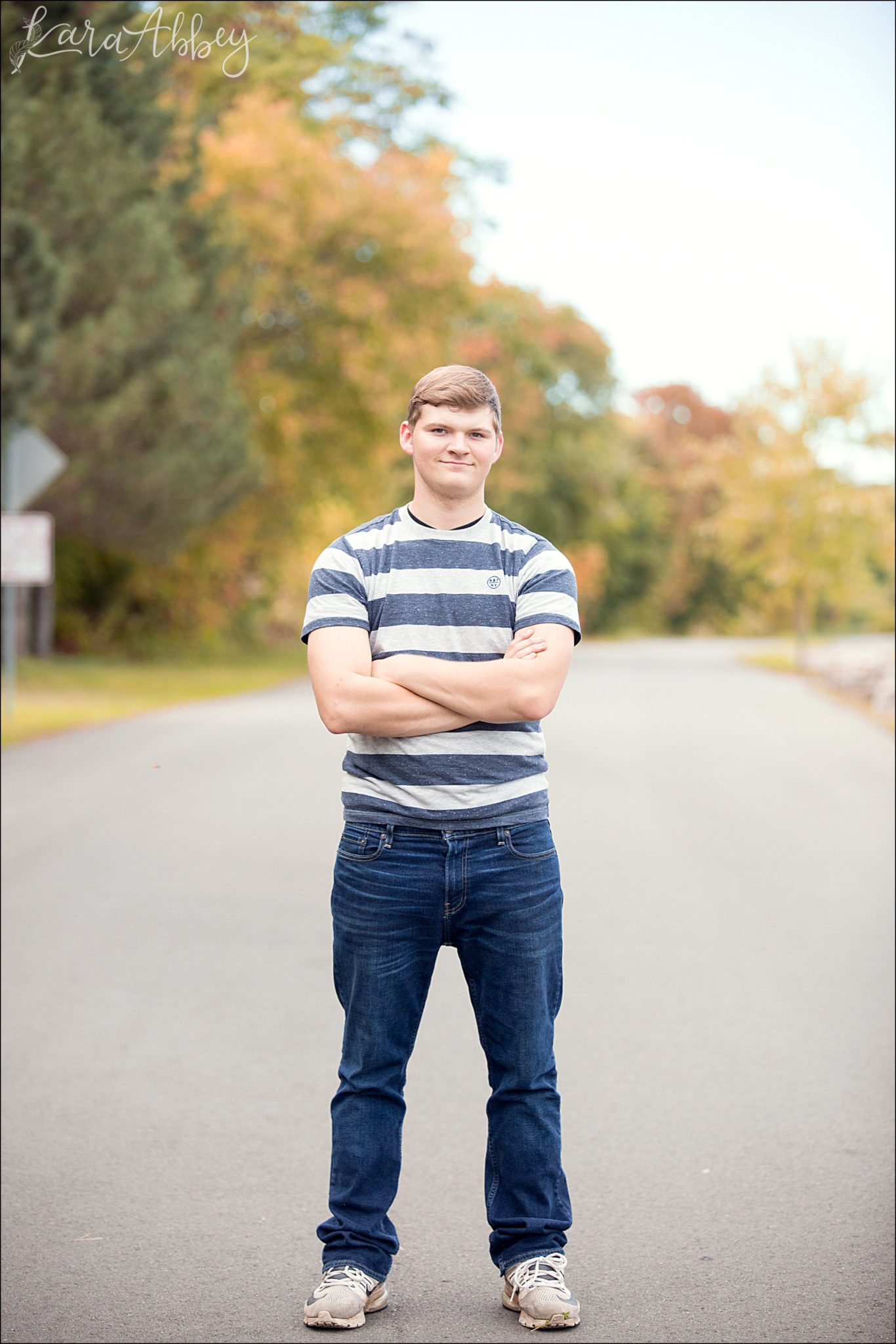 Outdoor Fall Senior Guy Photos by Irwin, PA Photographer