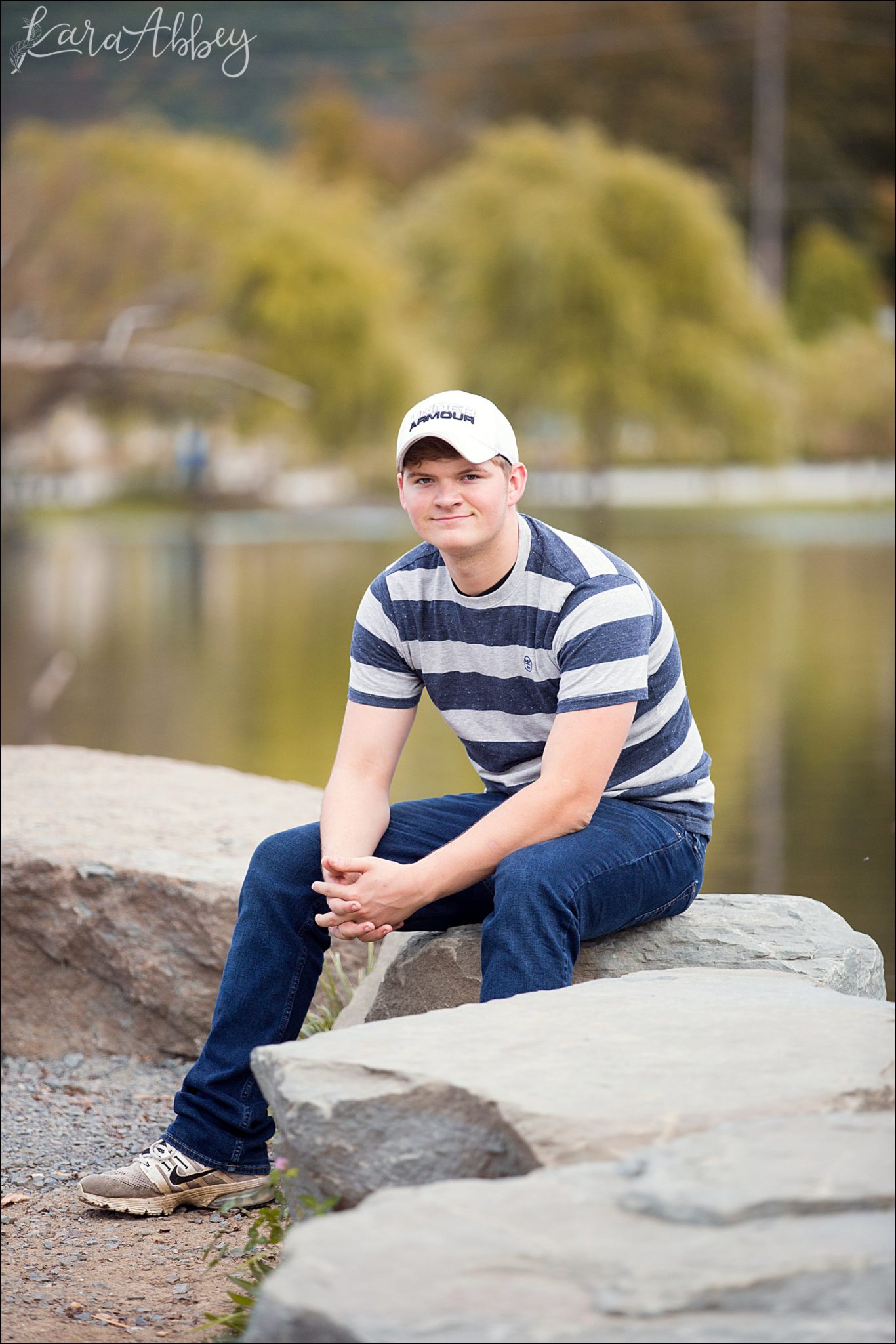Outdoor Fall Senior Guy Photos by Irwin, PA Photographer