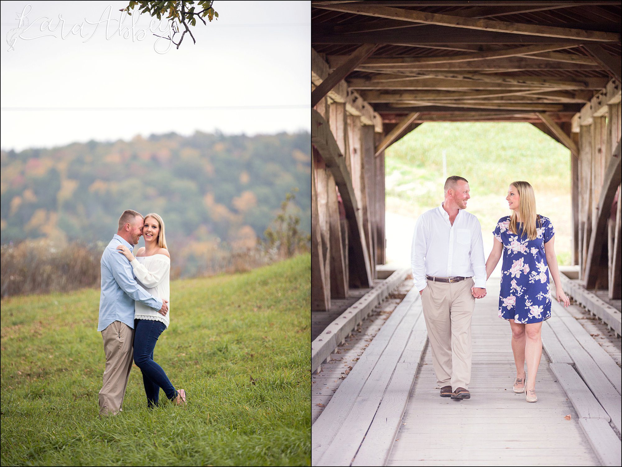 Covered Bridge Engagement Session by Irwin, PA Wedding Photographer